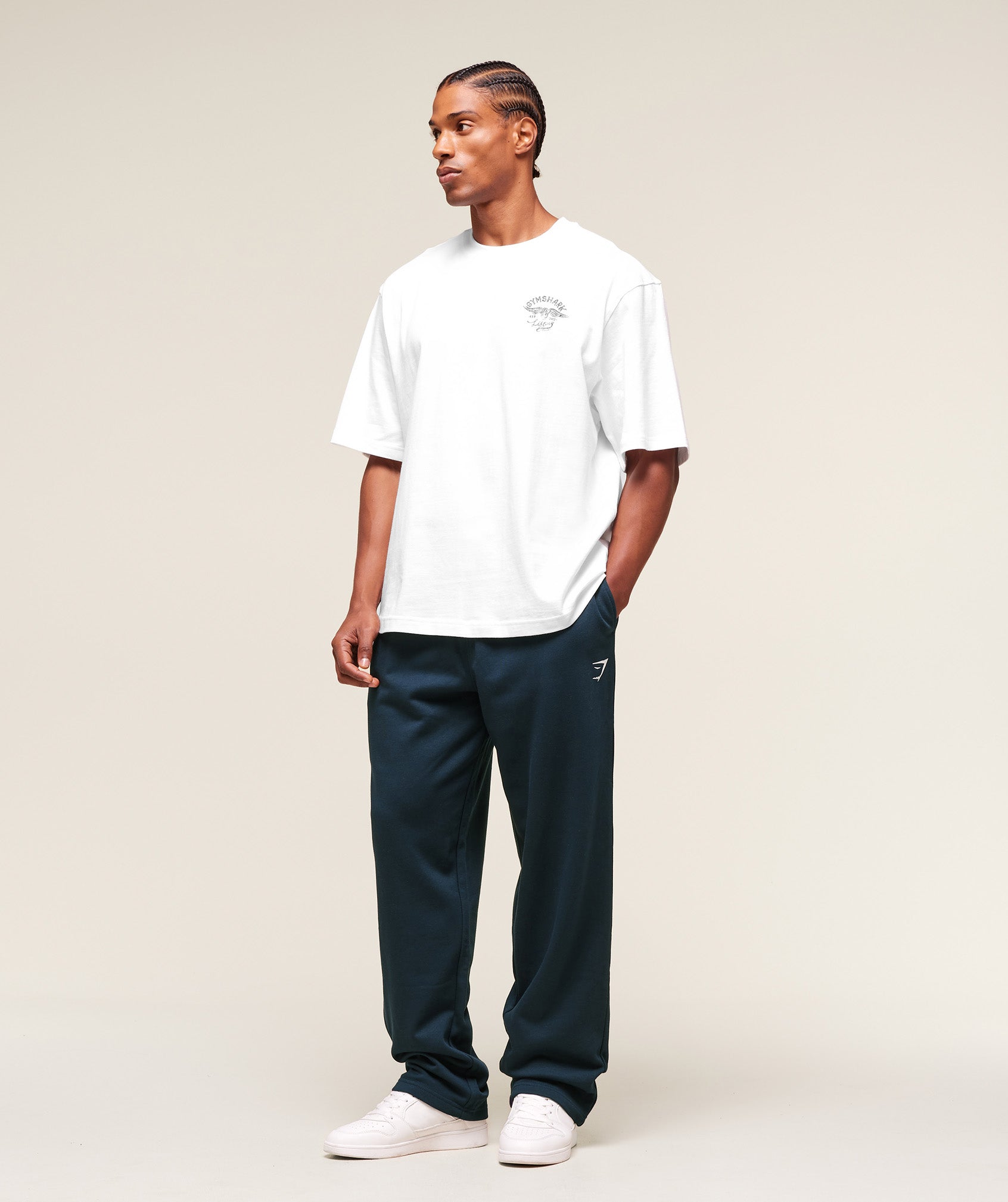 Crest Straight Leg Joggers - Navy — imagem 4