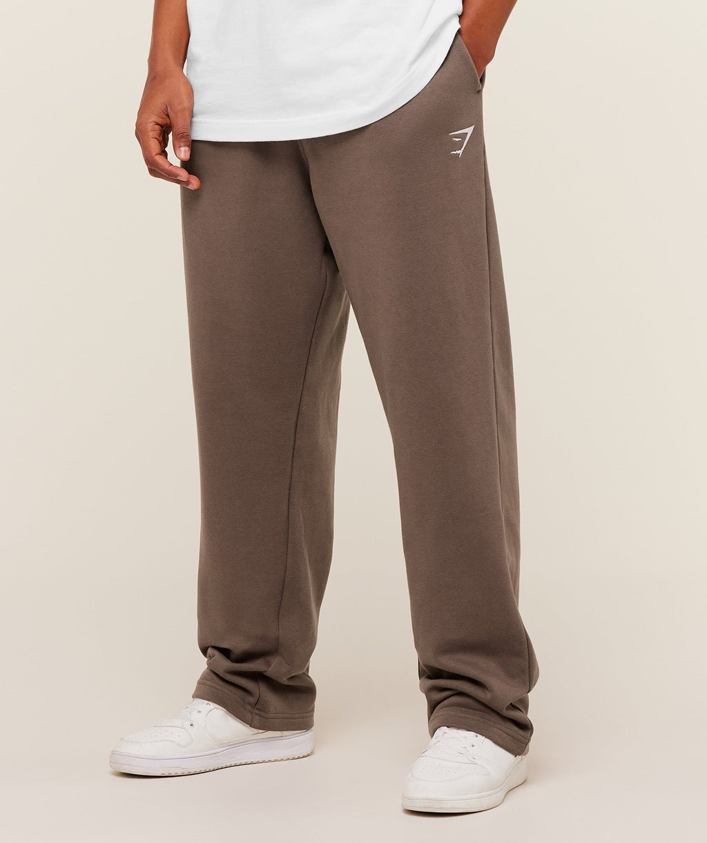 Crest Straight Leg Joggers - Soft Brown — imagem 3