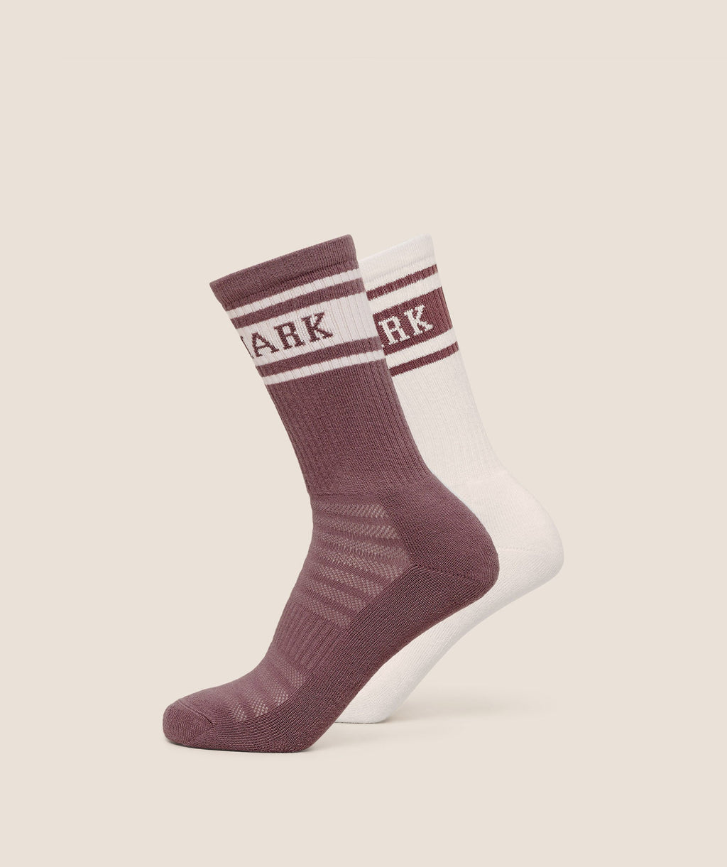 Collegiate Crew Sock 2pk - Calm Pink — imagem 1