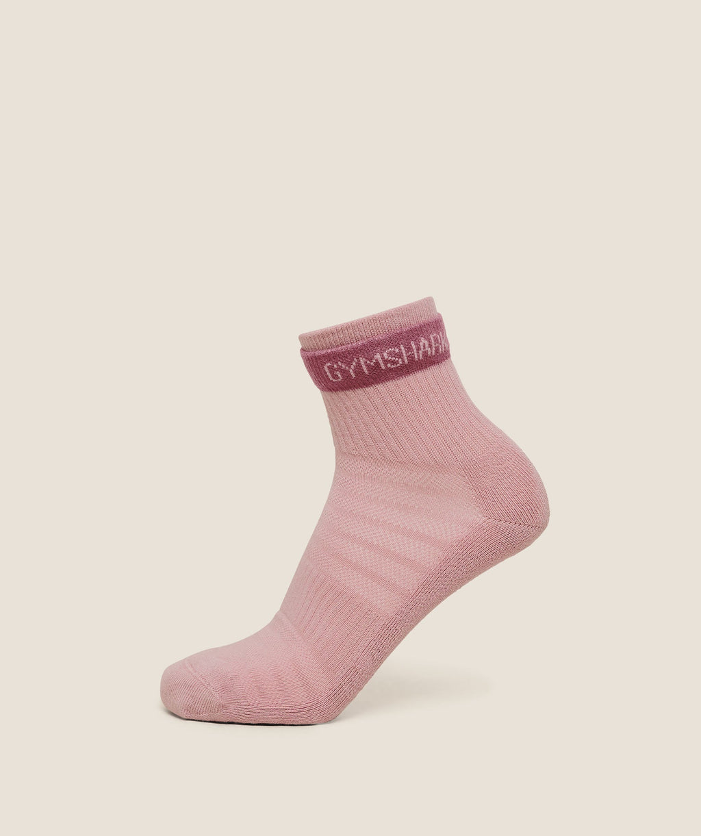 Double Cuffed Socks Single - Light Pink — imagem 1
