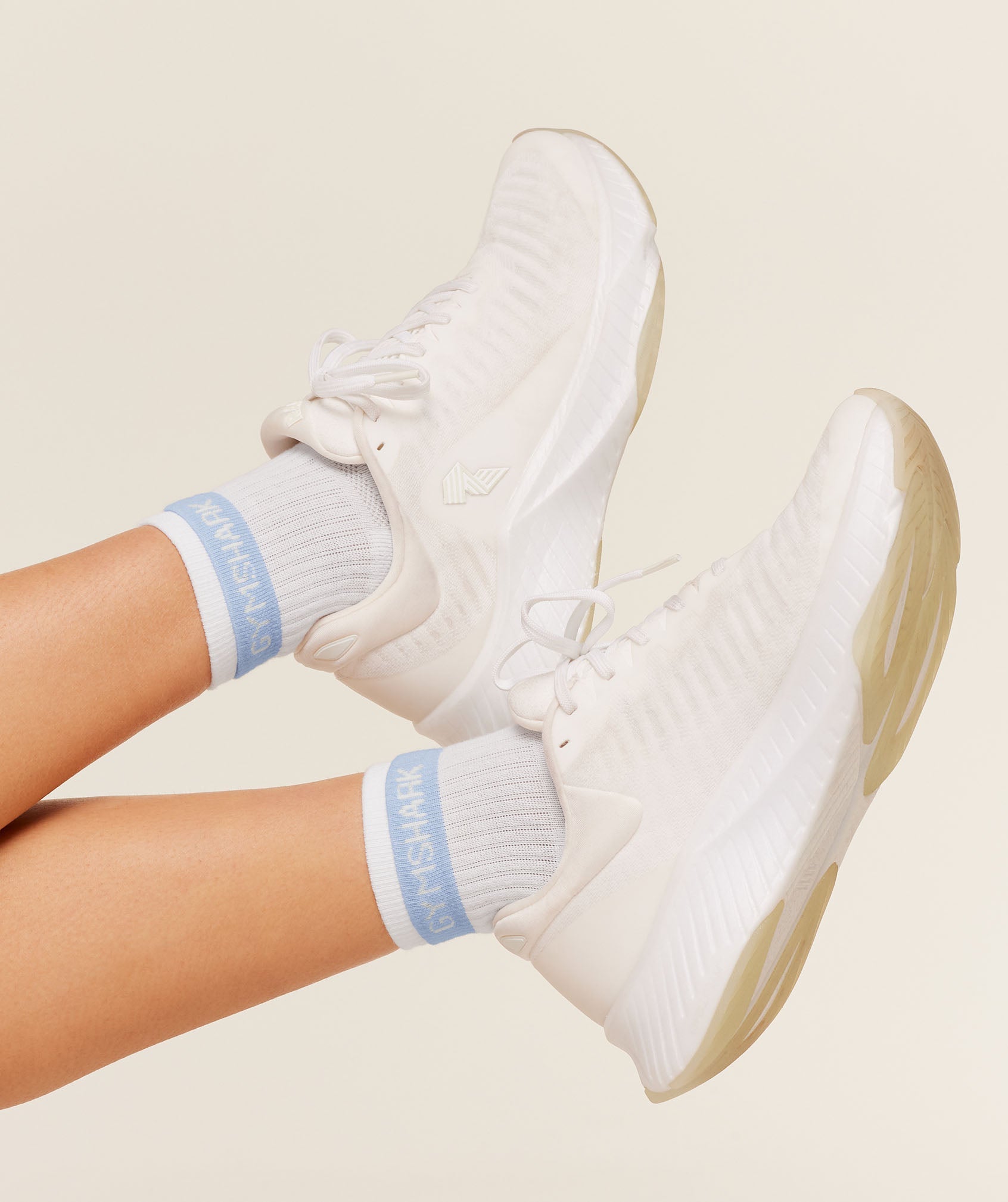 Double Cuffed Socks Single - White — imagem 2