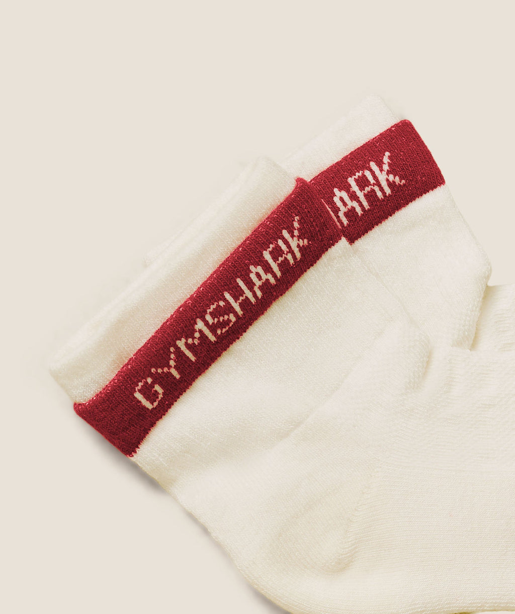 Double Cuffed Socks Single - Soft White — imagem 2