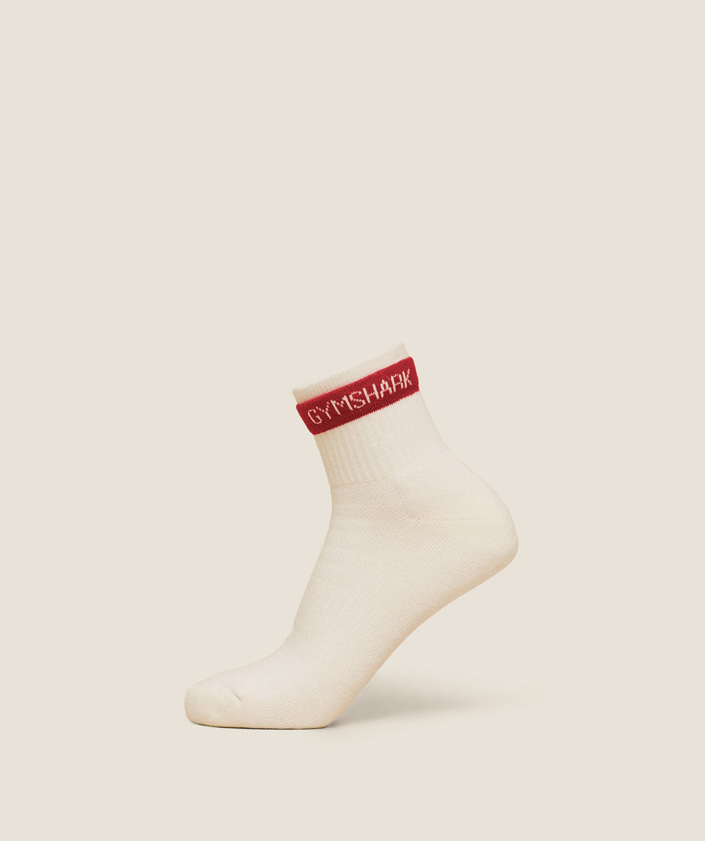 Double Cuffed Socks Single - Soft White — imagem 1