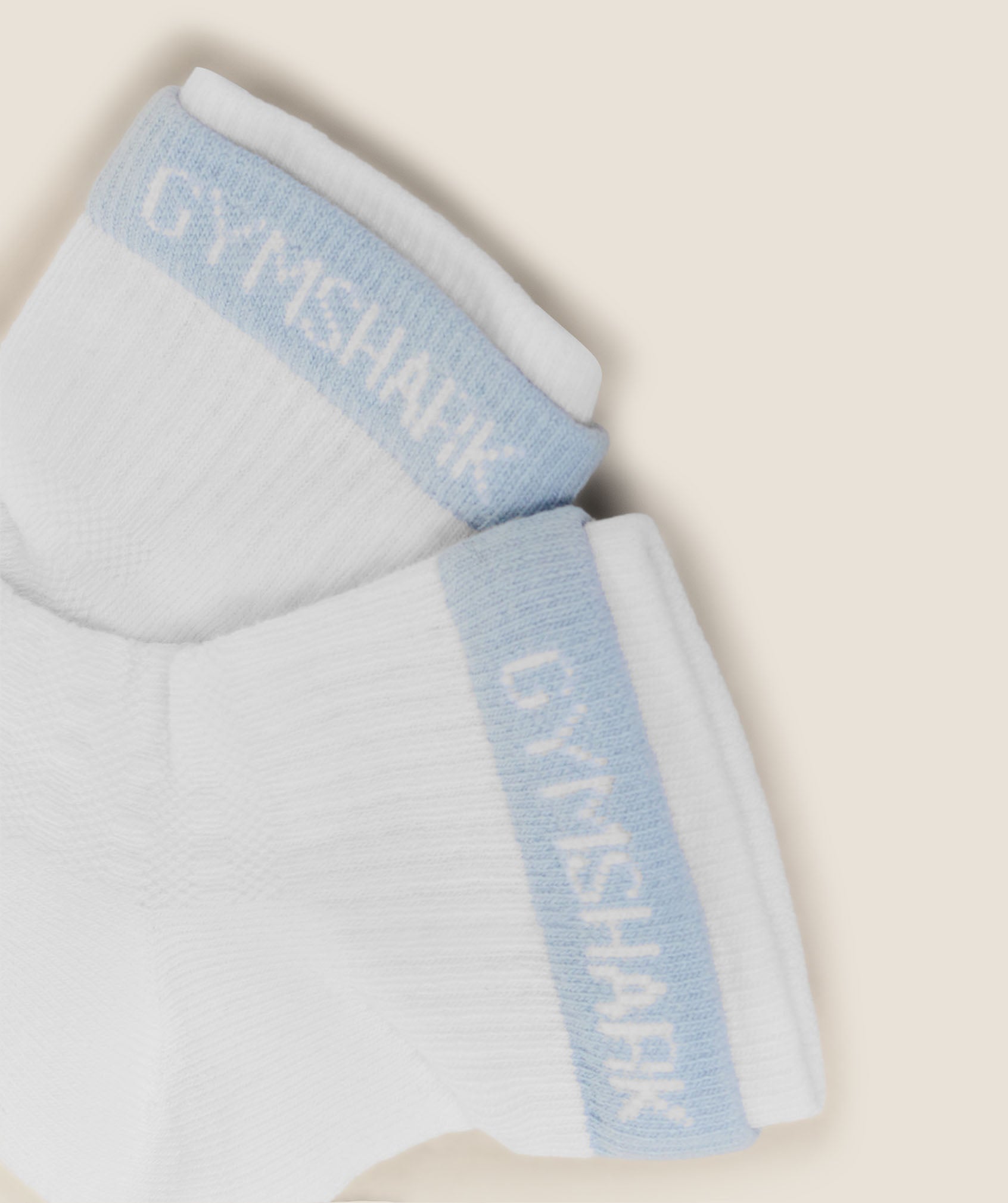 Double Cuffed Socks Single - White — imagem 3