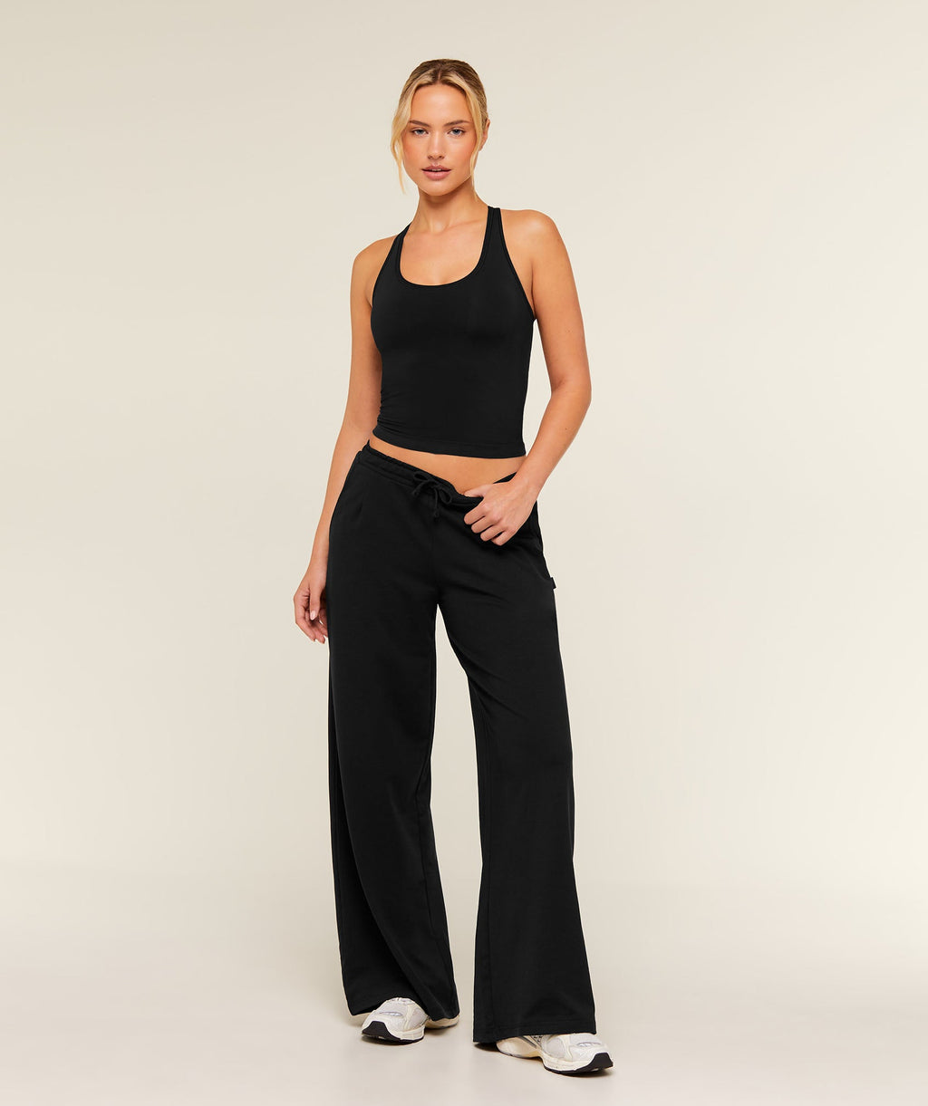 Lightweight Wide Leg Pants Regular - Black — imagem 5