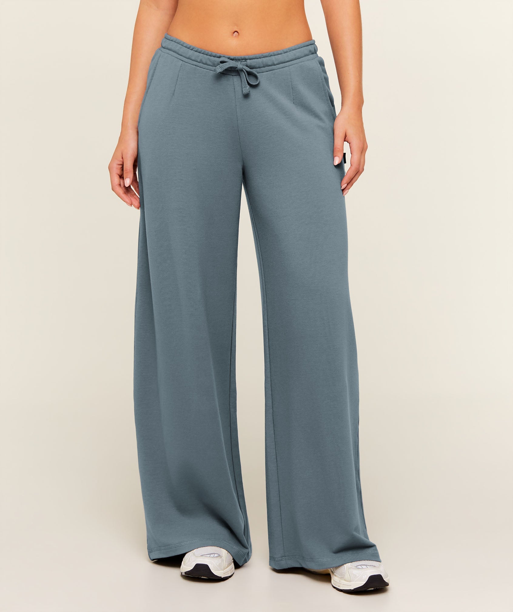 Lightweight Wide Leg Pants Regular - Iron Blue — imagem 1
