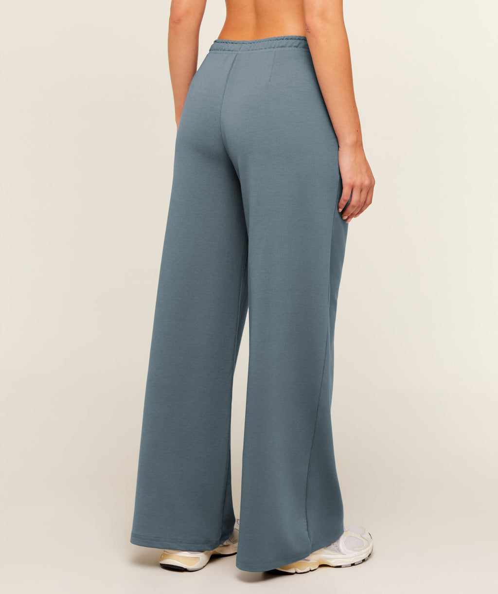 Lightweight Wide Leg Pants Regular - Iron Blue — imagem 3