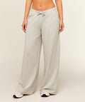 Lightweight Wide Leg Pants Regular - Pebble Grey — imagem 1