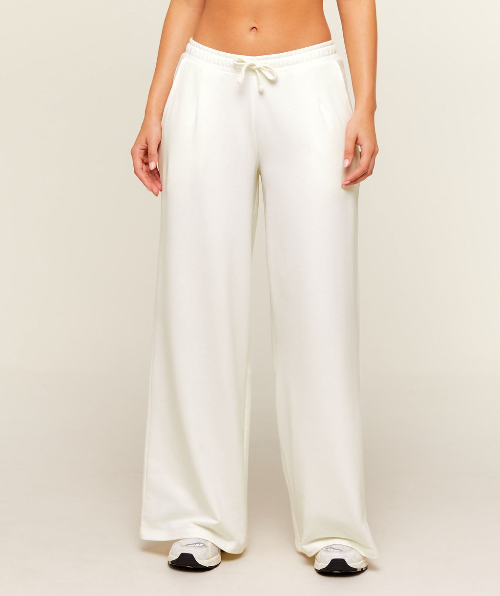 Lightweight Wide Leg Pants Regular - Soft White — imagem 1
