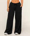 Lightweight Wide Leg Pant Short - Black — imagem 1