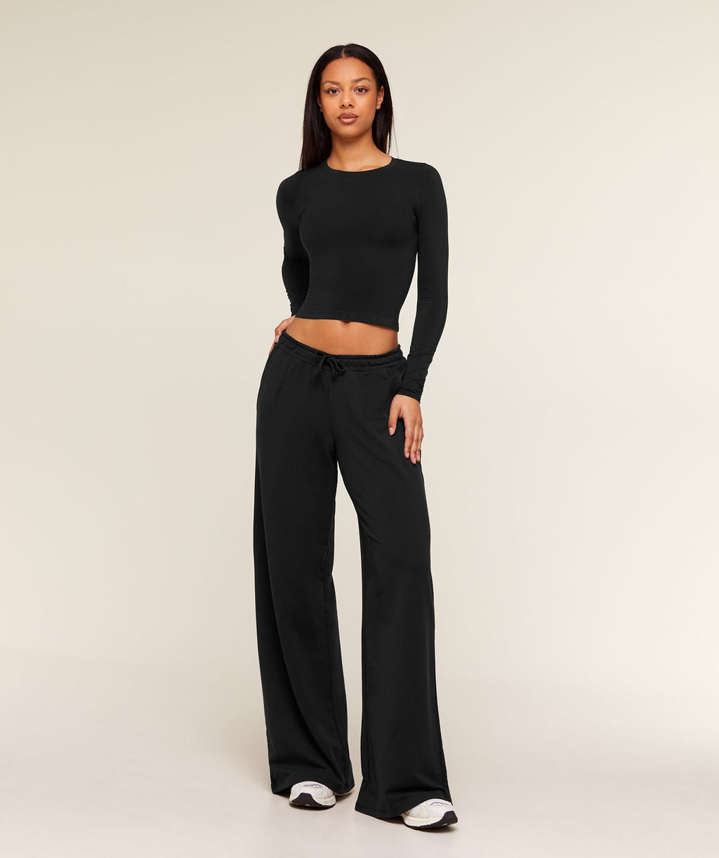 Lightweight Wide Leg Pant Tall - Black — imagem 5