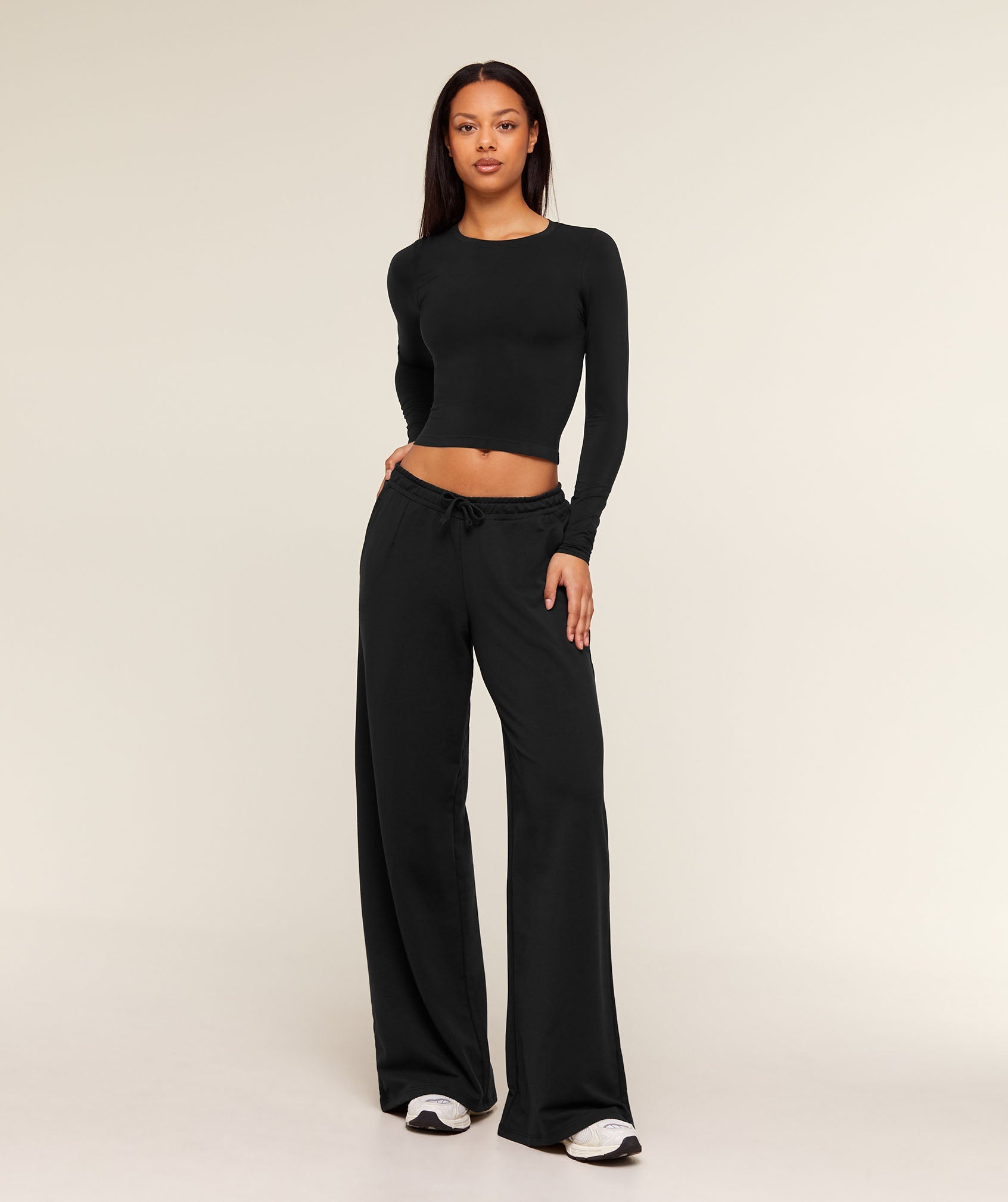 Lightweight Wide Leg Pant Tall - Black — imagem 5