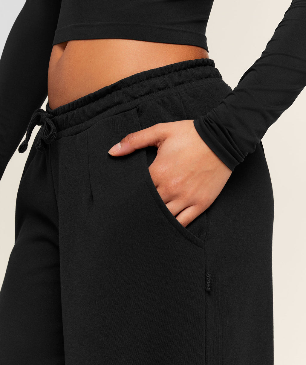 Lightweight Wide Leg Pant Tall - Black — imagem 6