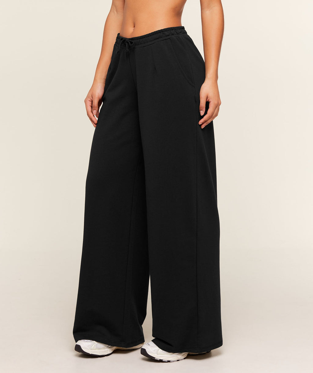 Lightweight Wide Leg Pant Tall - Black — imagem 4