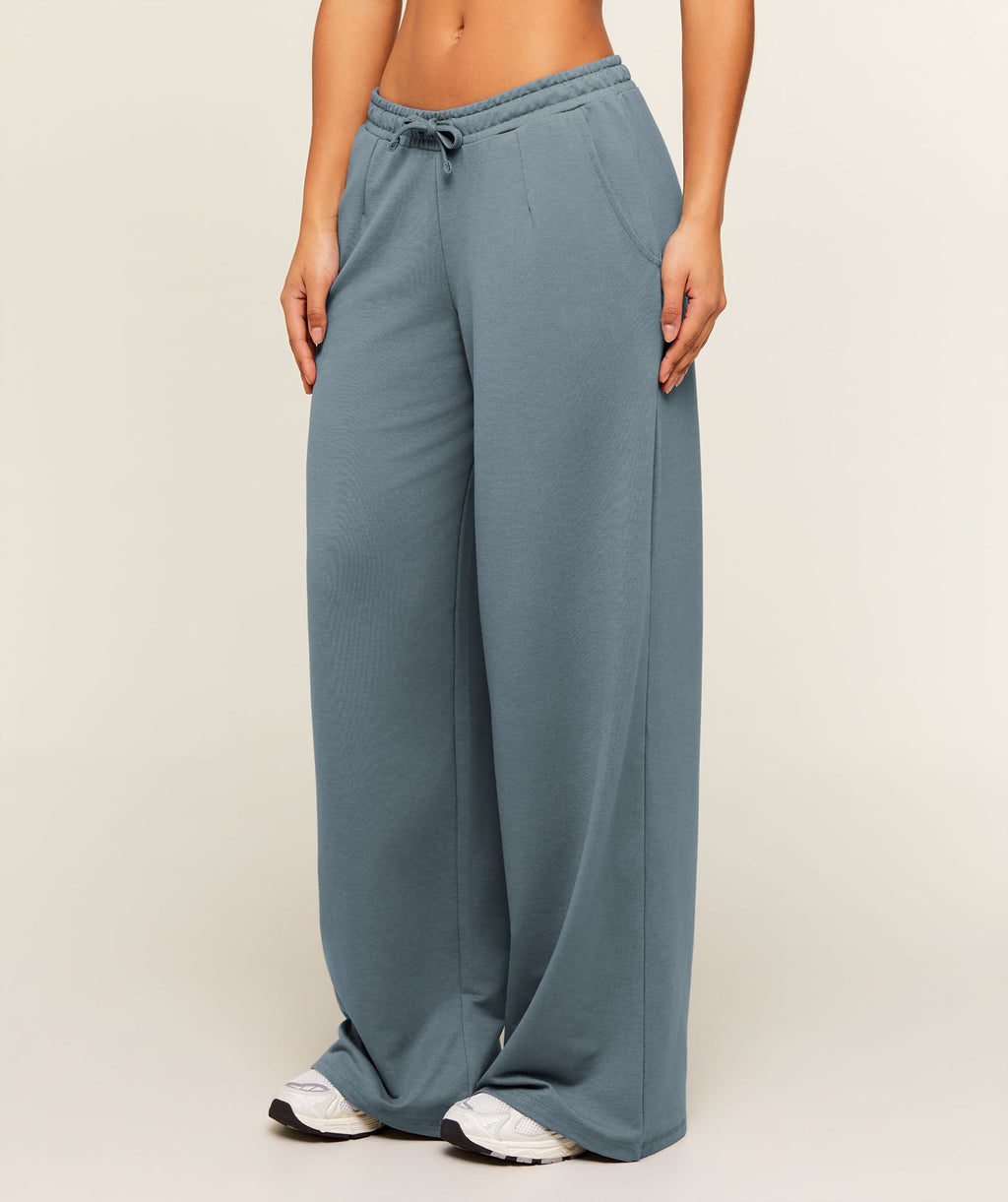 Lightweight Wide Leg Pant Tall - Iron Blue — imagem 4