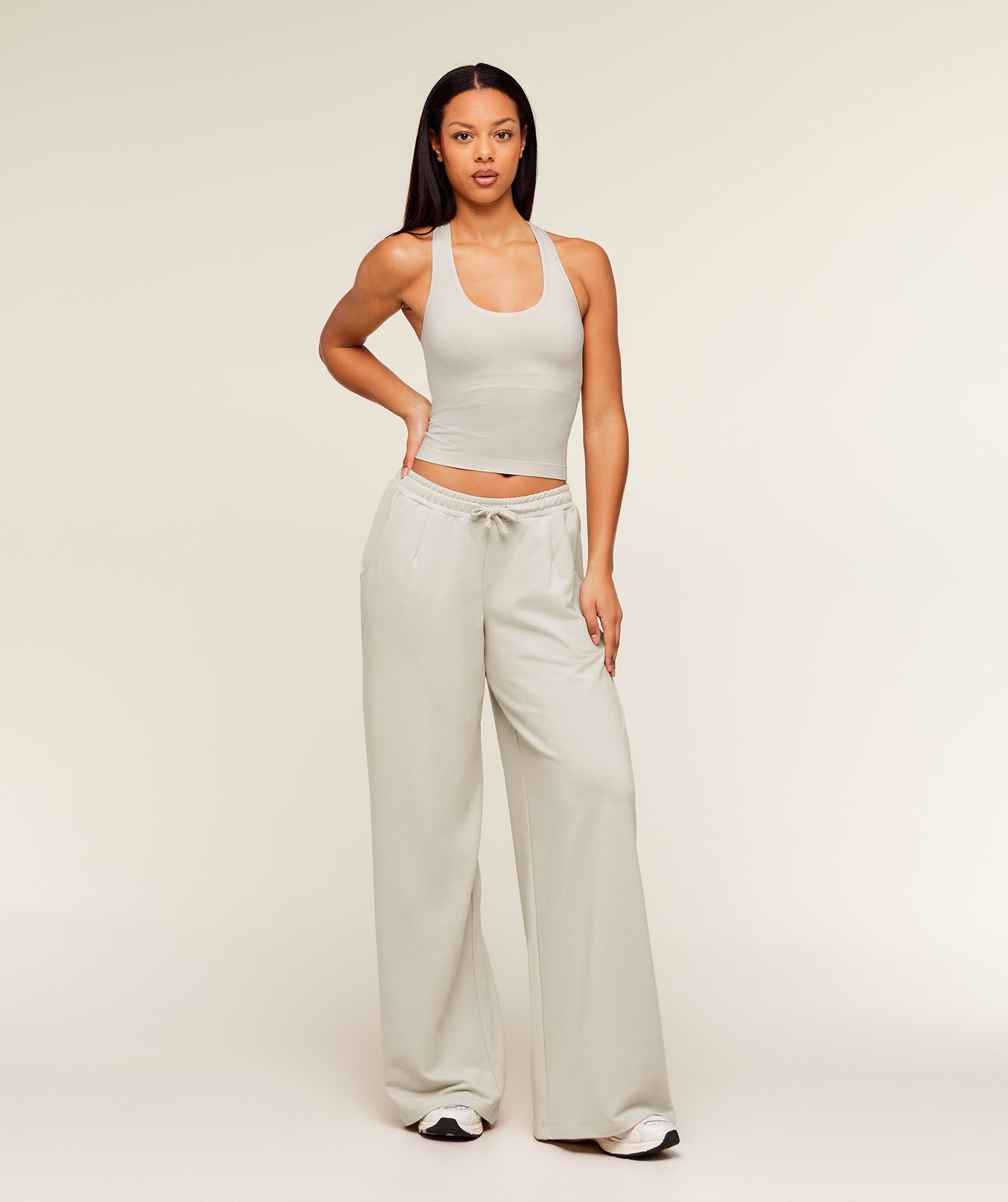 Lightweight Wide Leg Pant Tall - Pebble Grey — imagem 5