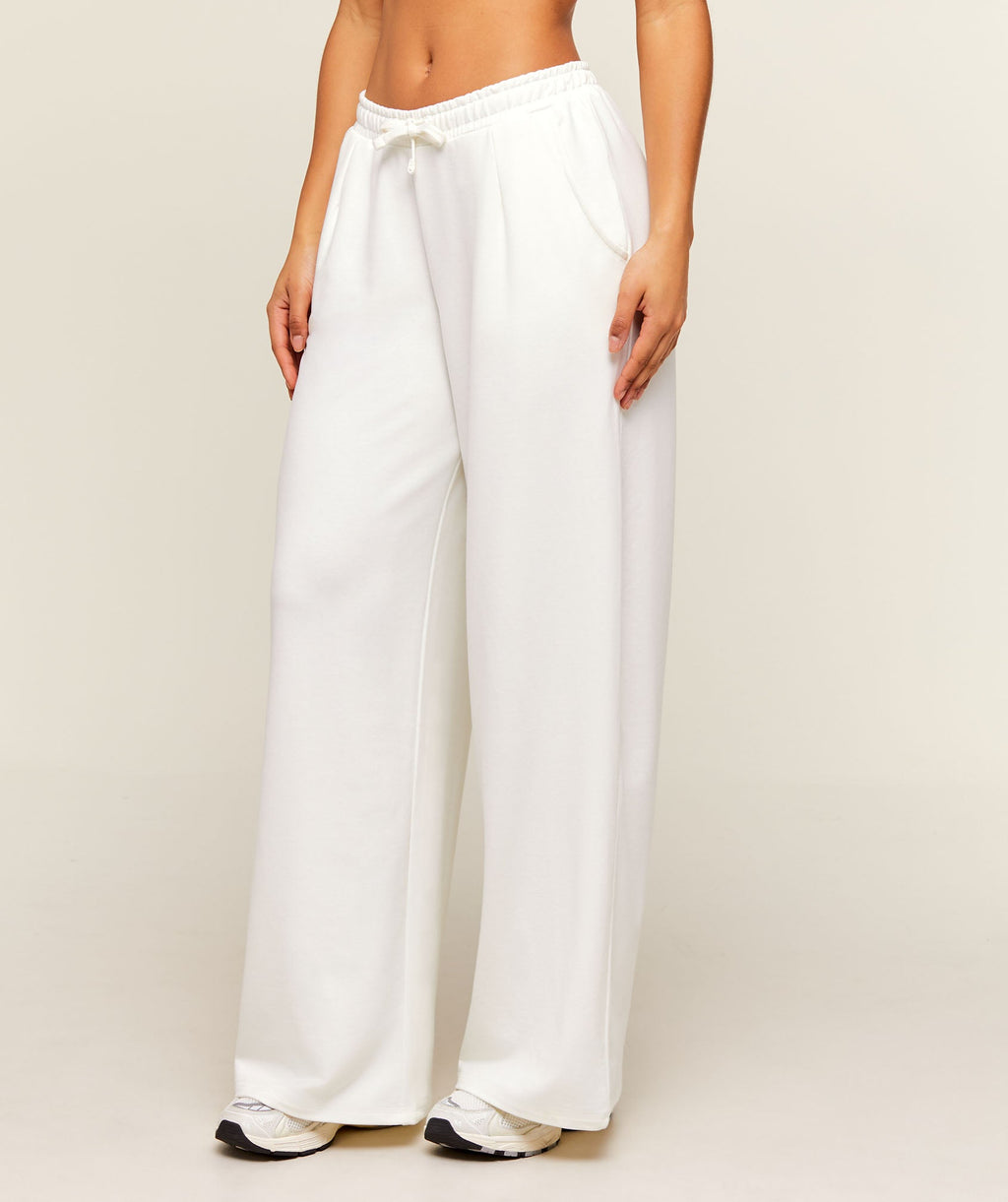 Lightweight Wide Leg Pant Tall - Soft White — imagem 4
