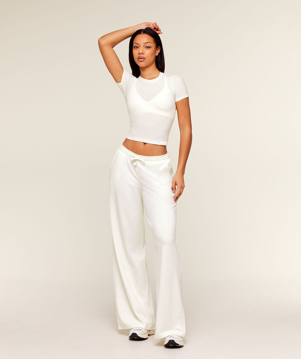 Lightweight Wide Leg Pant Tall - Soft White — imagem 5