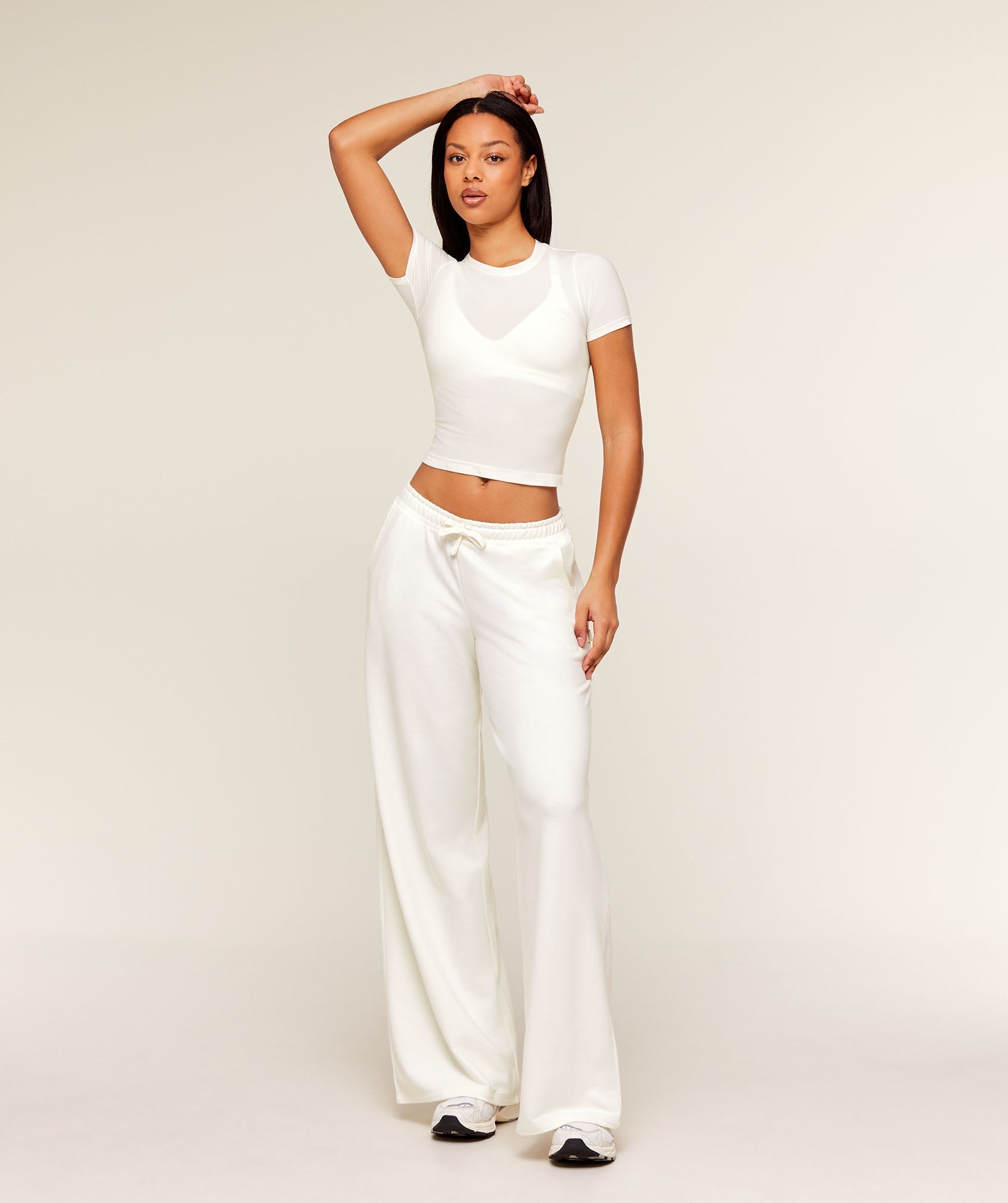 Lightweight Wide Leg Pant Tall - Soft White — imagem 5