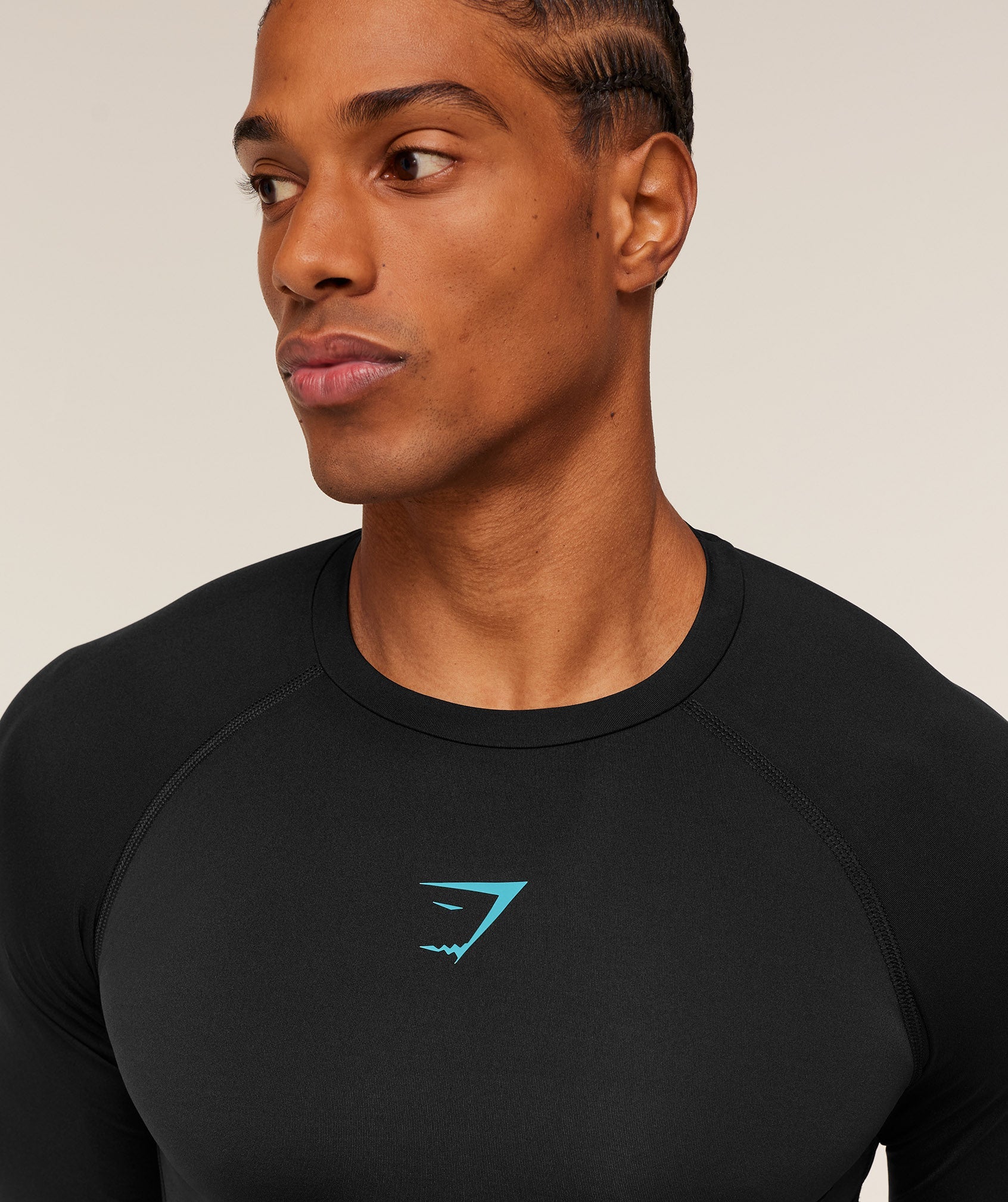 Element Baselayer Long Sleeve T-Shirt - Black/Brand Blue — imagem 4