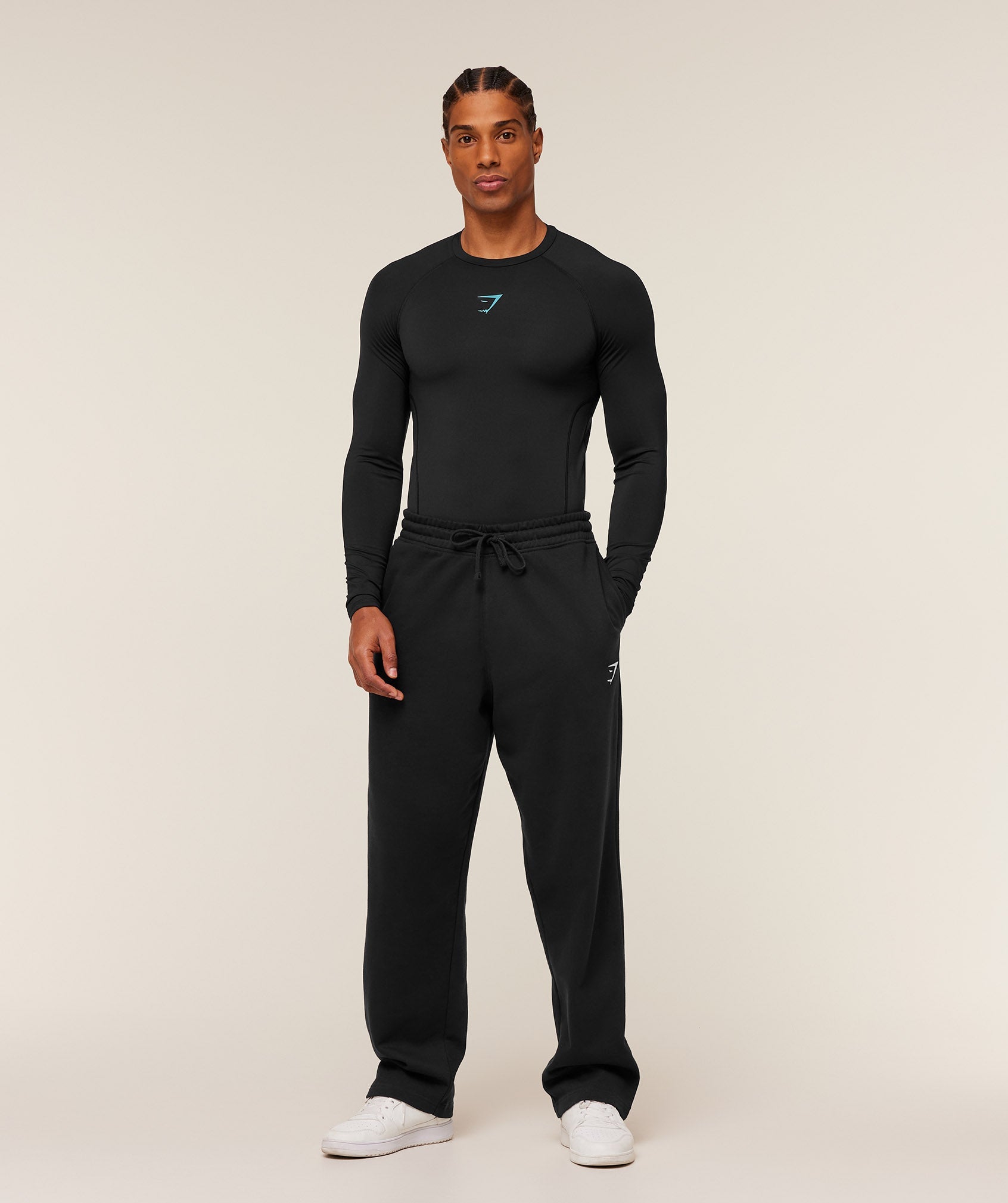 Element Baselayer Long Sleeve T-Shirt - Black/Brand Blue — imagem 6