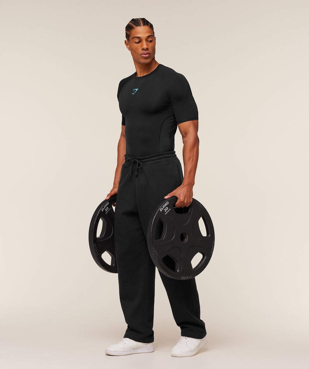 Element Baselayer T-Shirt - Black/Brand Blue — imagem 6