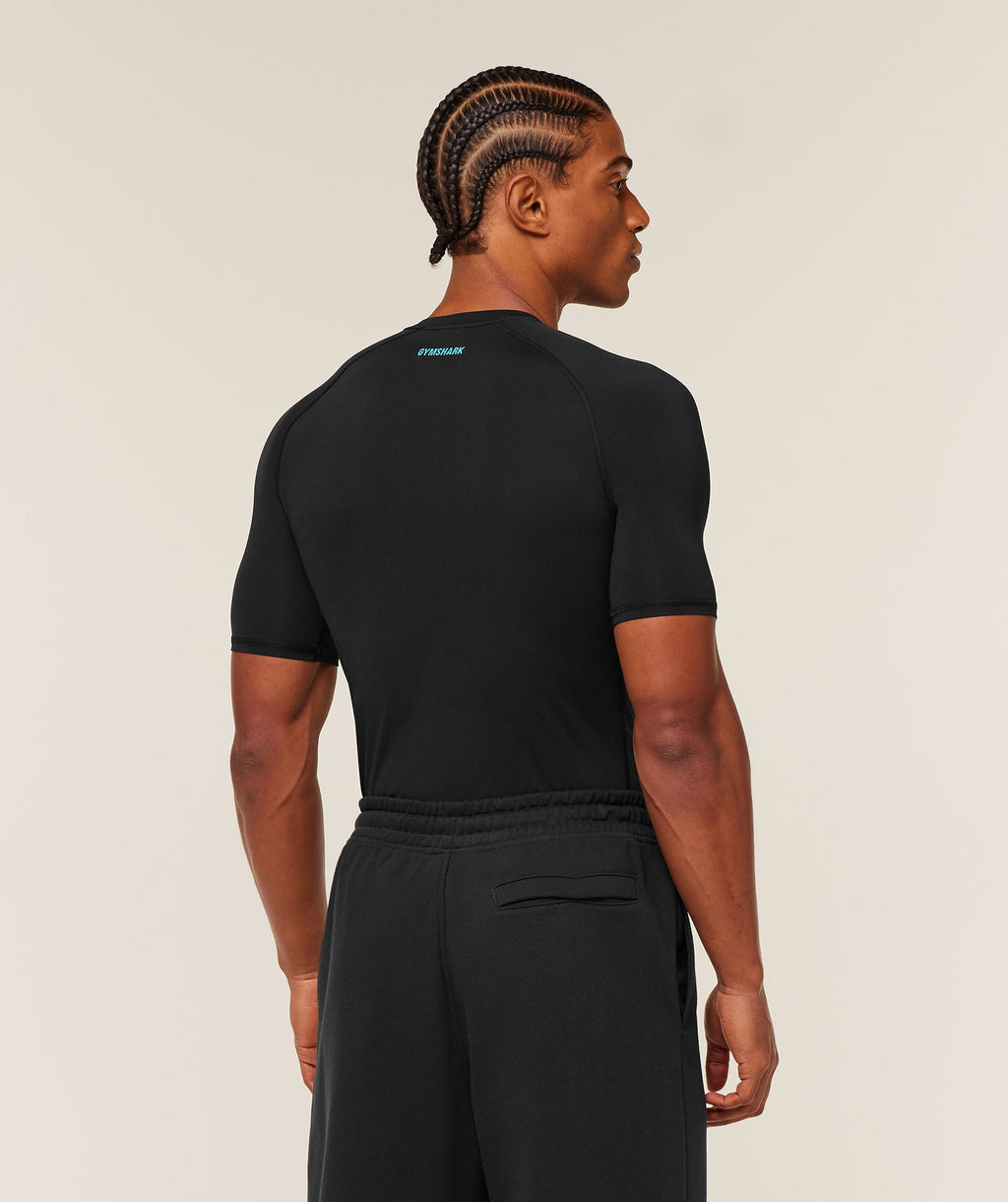Element Baselayer T-Shirt - Black/Brand Blue — imagem 2