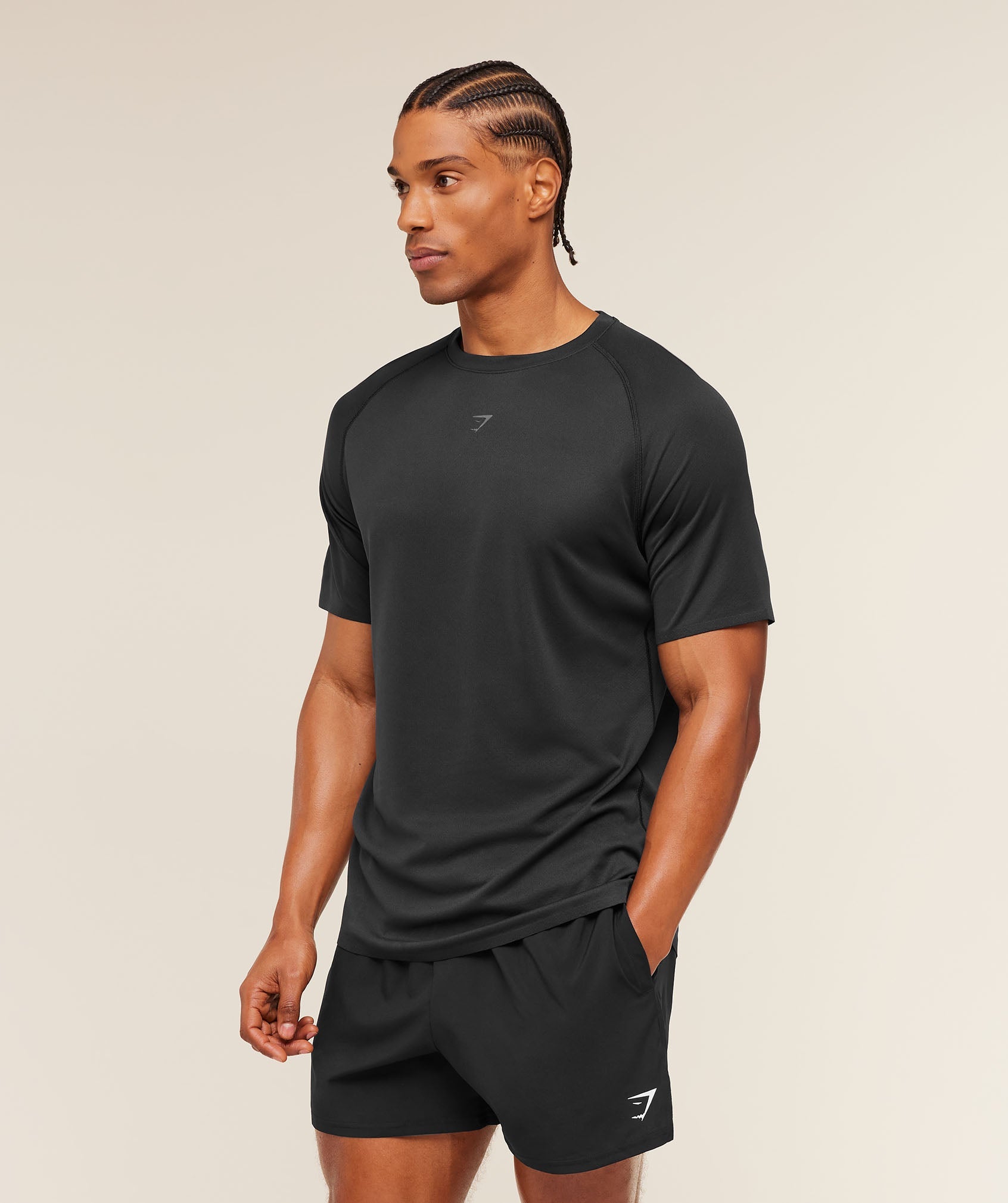 Hybrid Engineered Jacquard T-Shirt - Black — imagem 4
