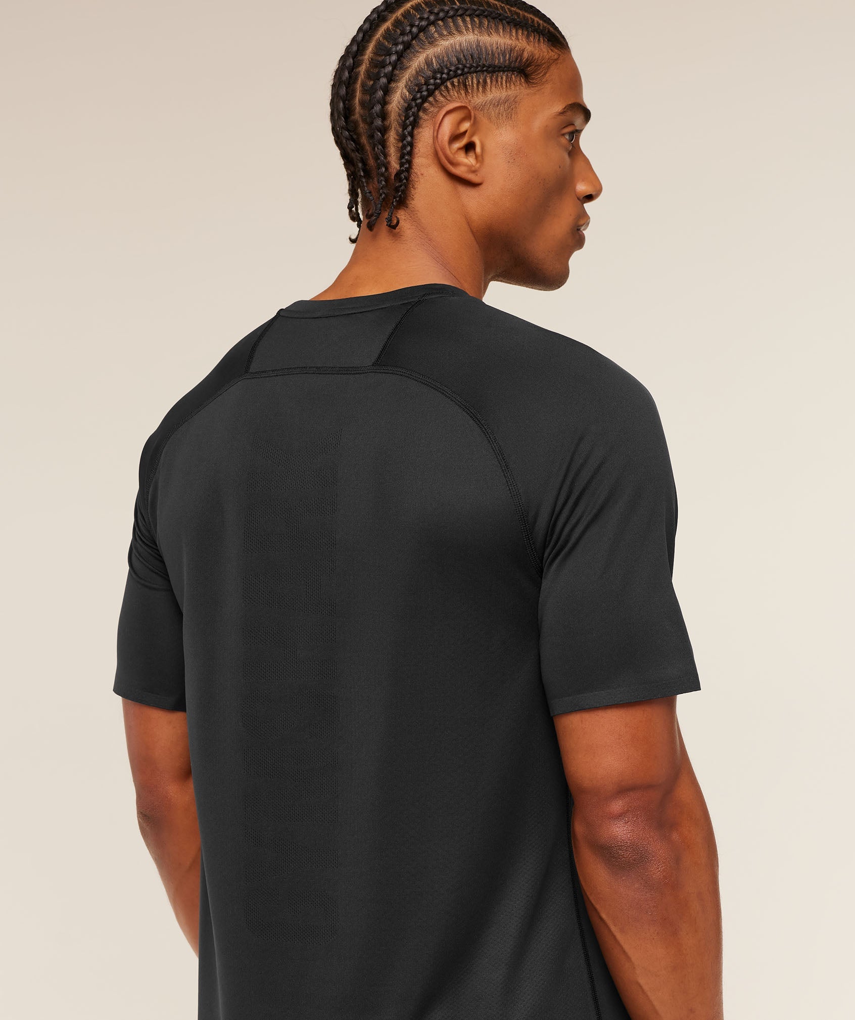 Hybrid Engineered Jacquard T-Shirt - Black — imagem 6