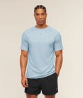 Hybrid Engineered Jacquard T-Shirt - Chilled Blue — imagem 1
