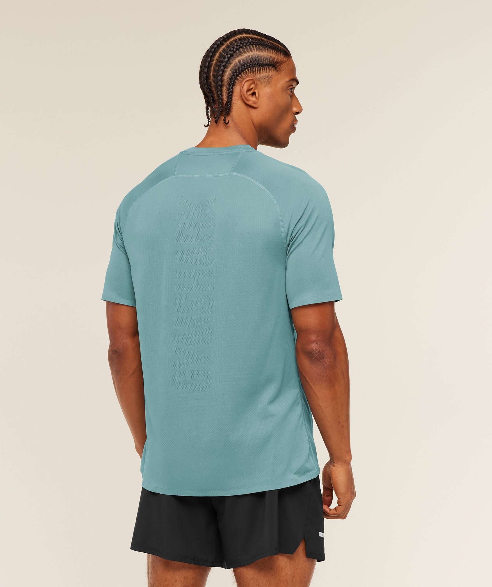 Hybrid Engineered Jacquard T-Shirt - Storm Blue — imagem 3