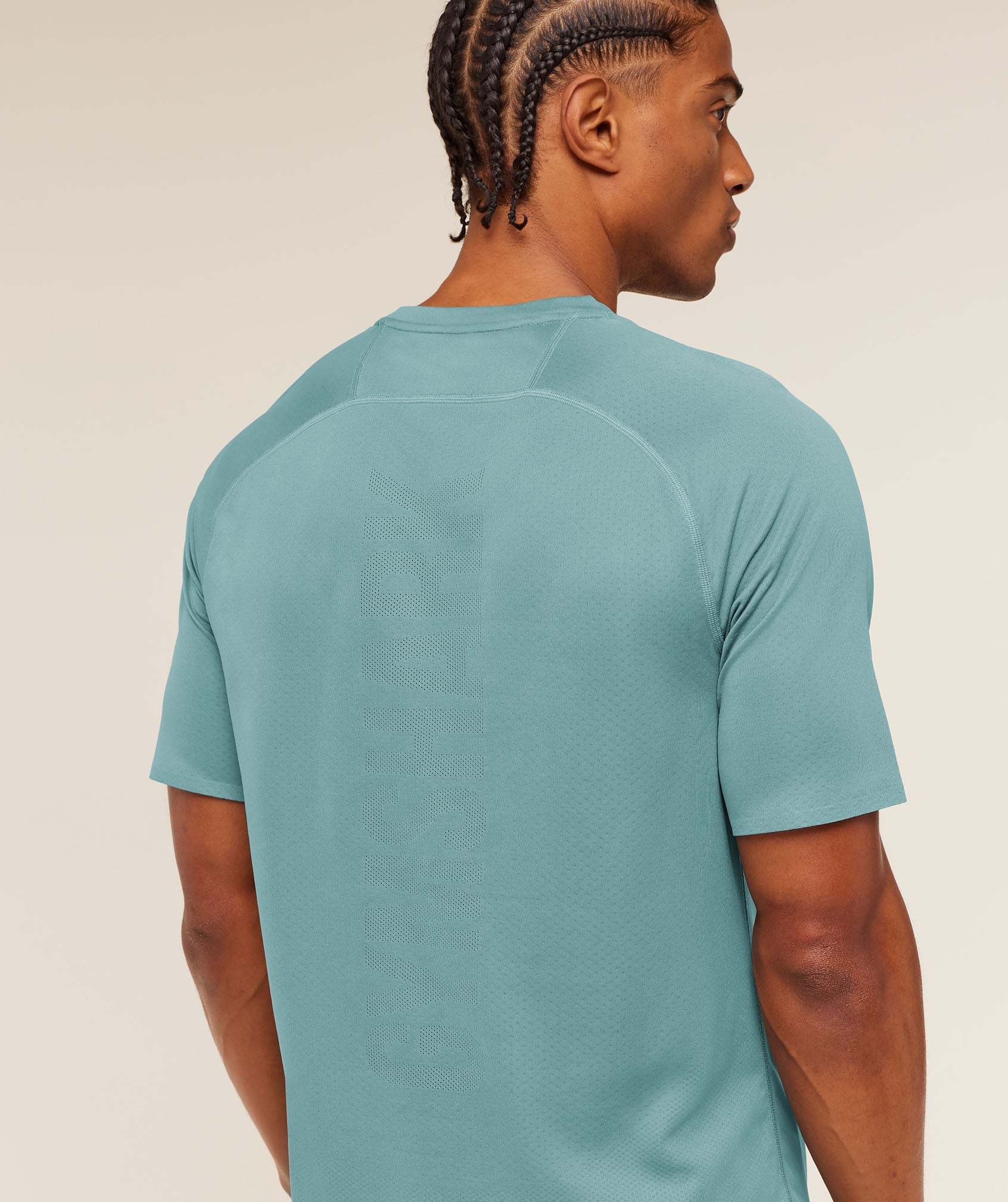 Hybrid Engineered Jacquard T-Shirt - Storm Blue — imagem 6