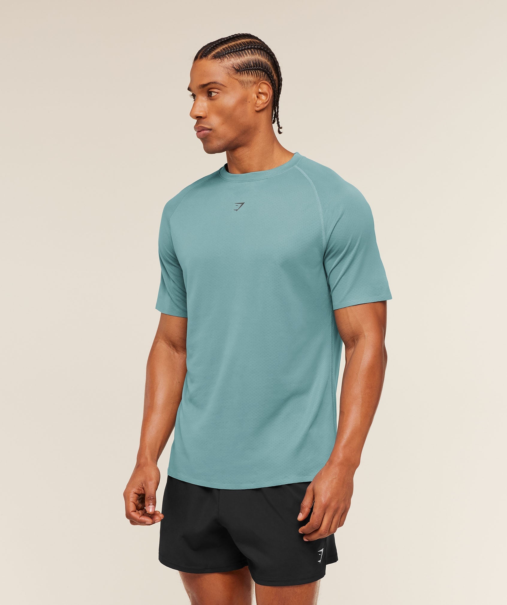 Hybrid Engineered Jacquard T-Shirt - Storm Blue — imagem 4