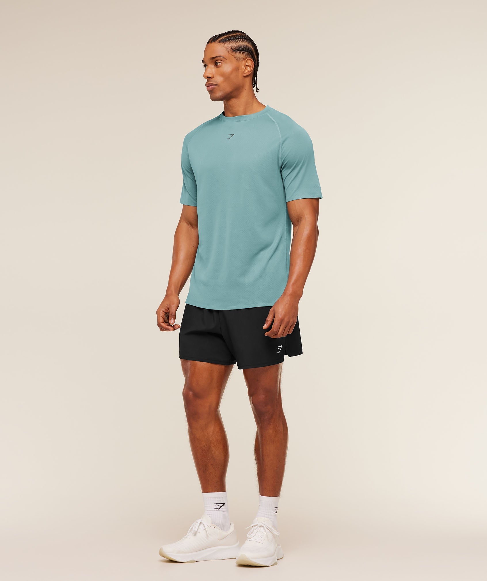 Hybrid Engineered Jacquard T-Shirt - Storm Blue — imagem 5