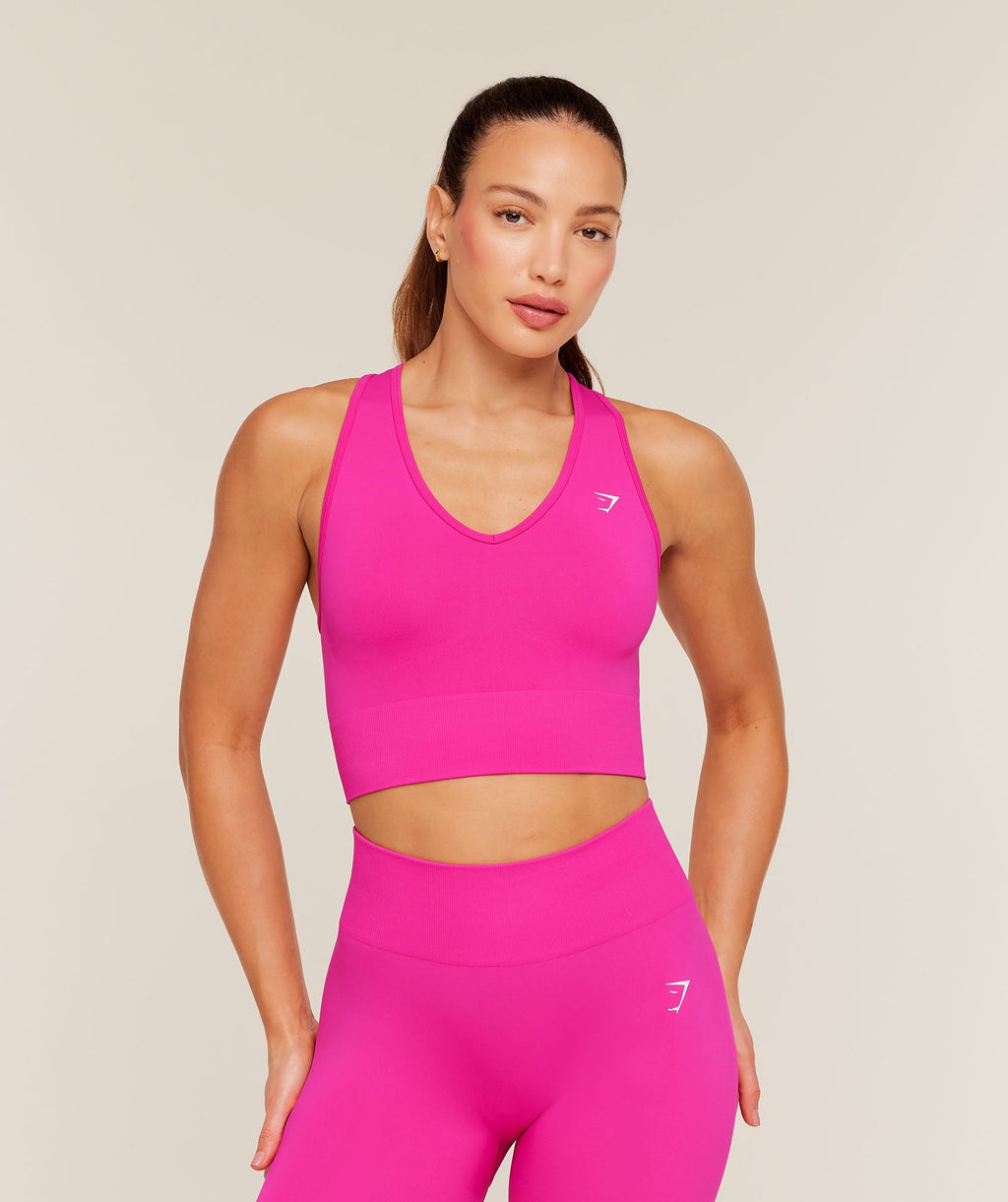 Everyday Seamless Crop Tank - Super-Set Pink — imagem 1