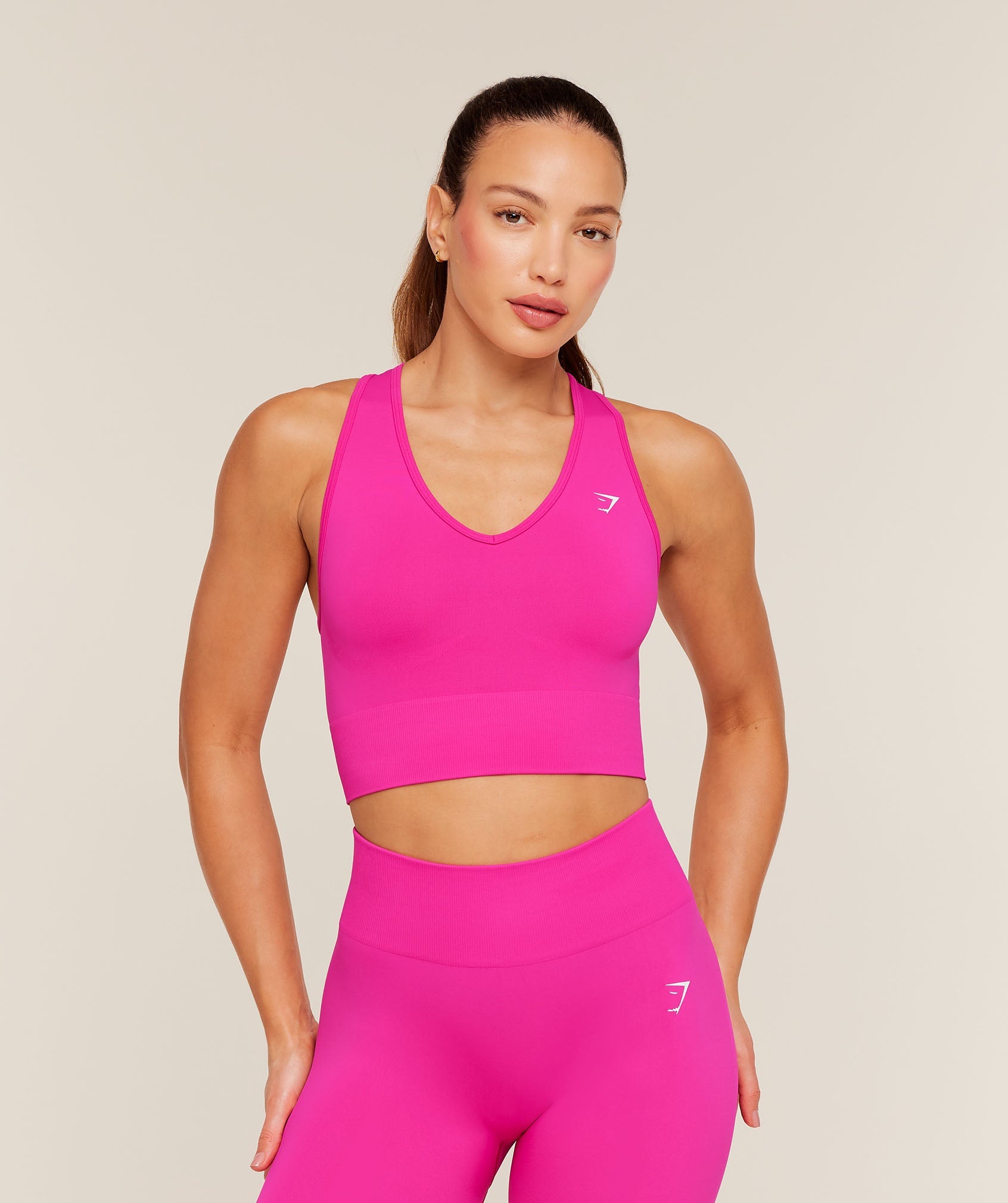 Everyday Seamless Crop Tank - Super-Set Pink — imagem 1