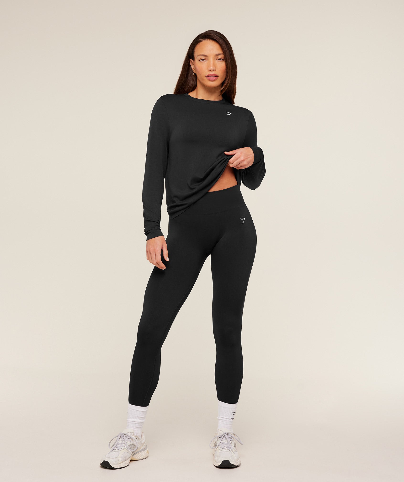Everyday Seamless Long Sleeve Top - Black — imagem 5