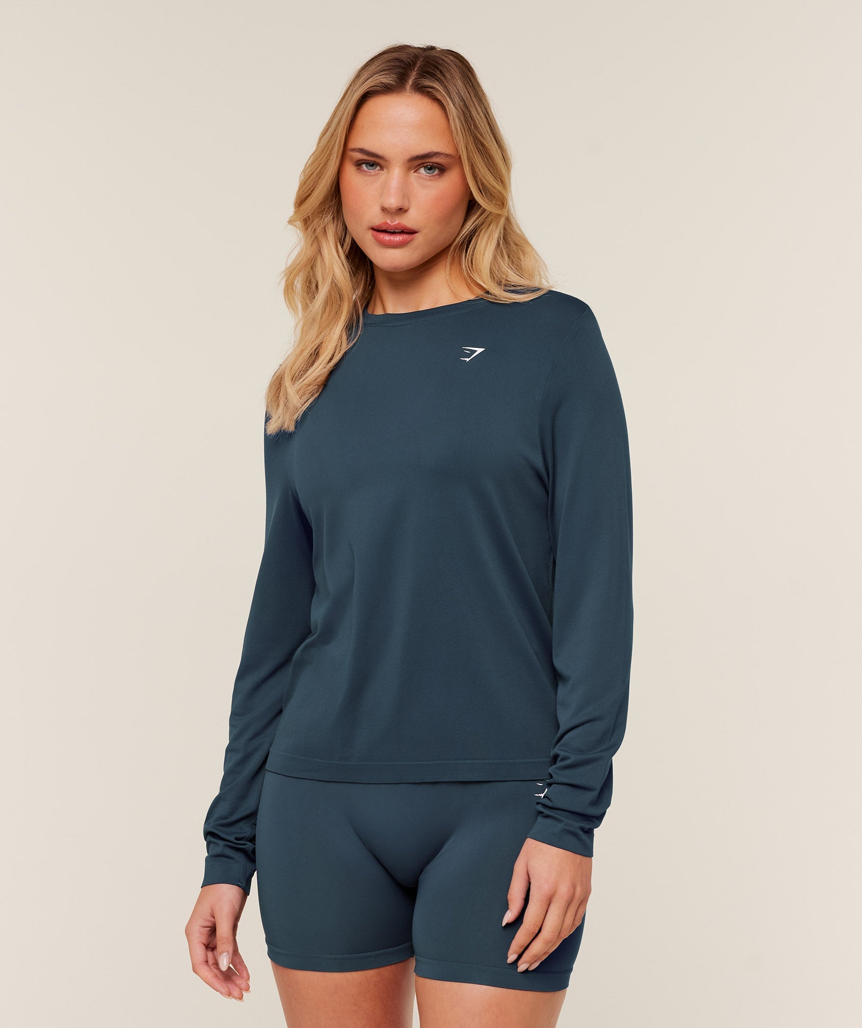 Everyday Seamless Long Sleeve Top - GS Stealth Blue — imagem 1