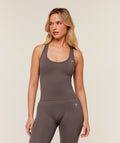 Everyday Seamless Ribbed Tank - Cool Brown — imagem 1