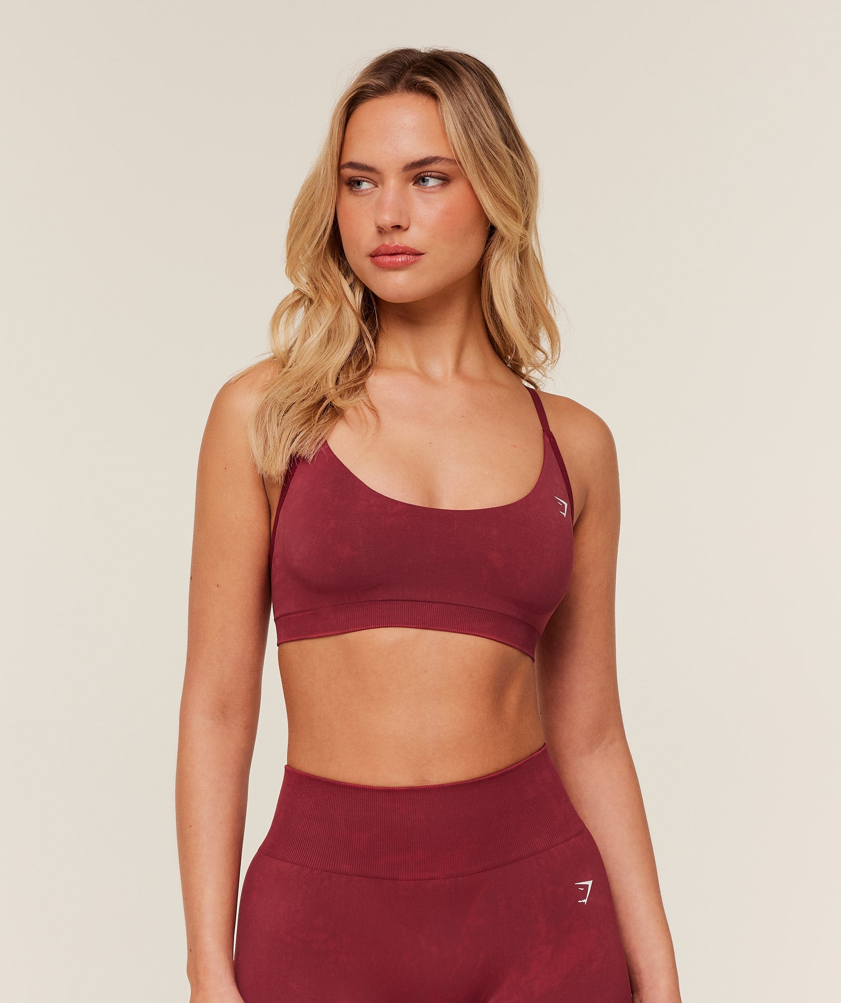 Washed Sports Bra - Red Wash — imagem 1