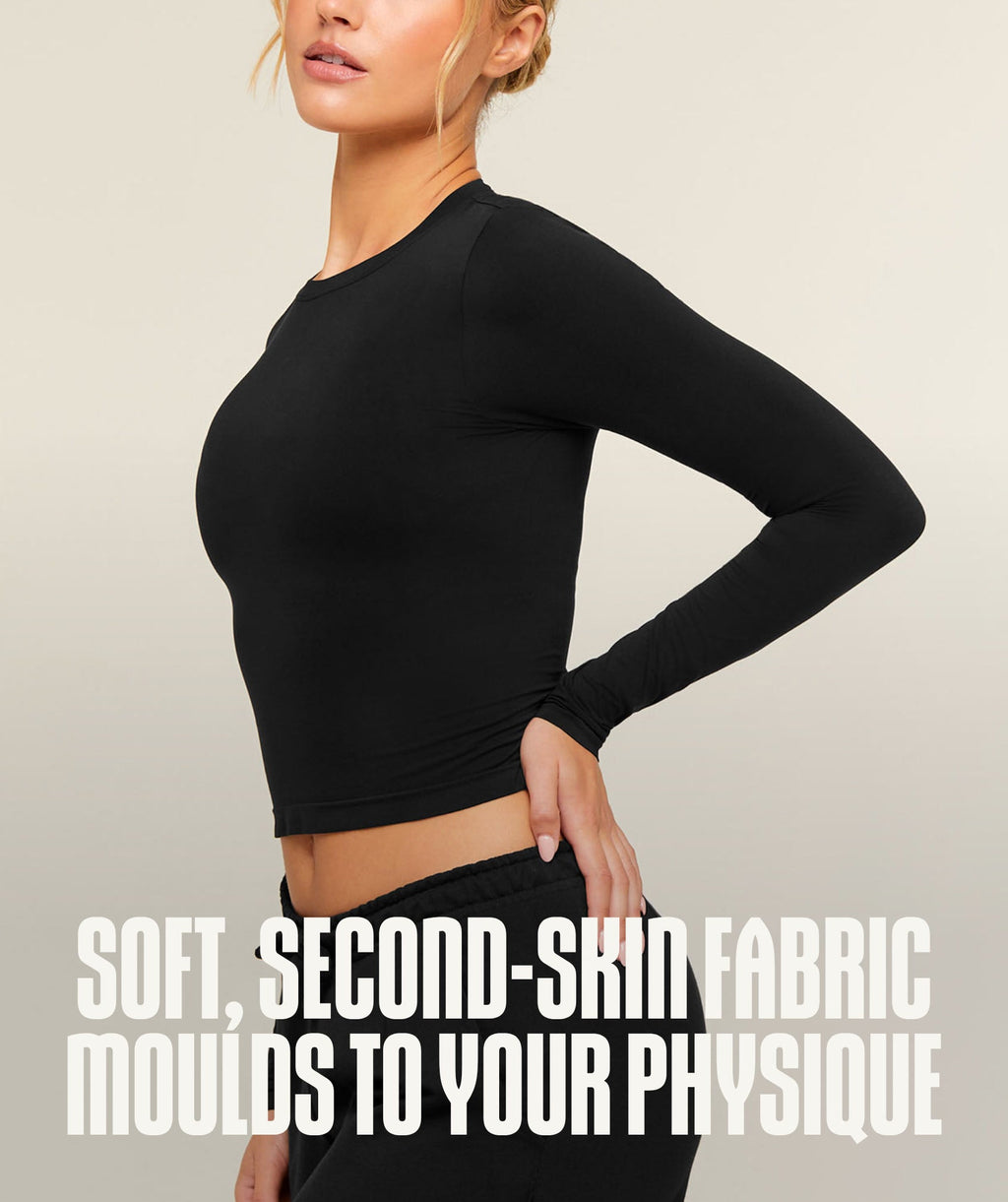 FeatherForm™ Long Sleeve T-Shirt - Black — imagem 2