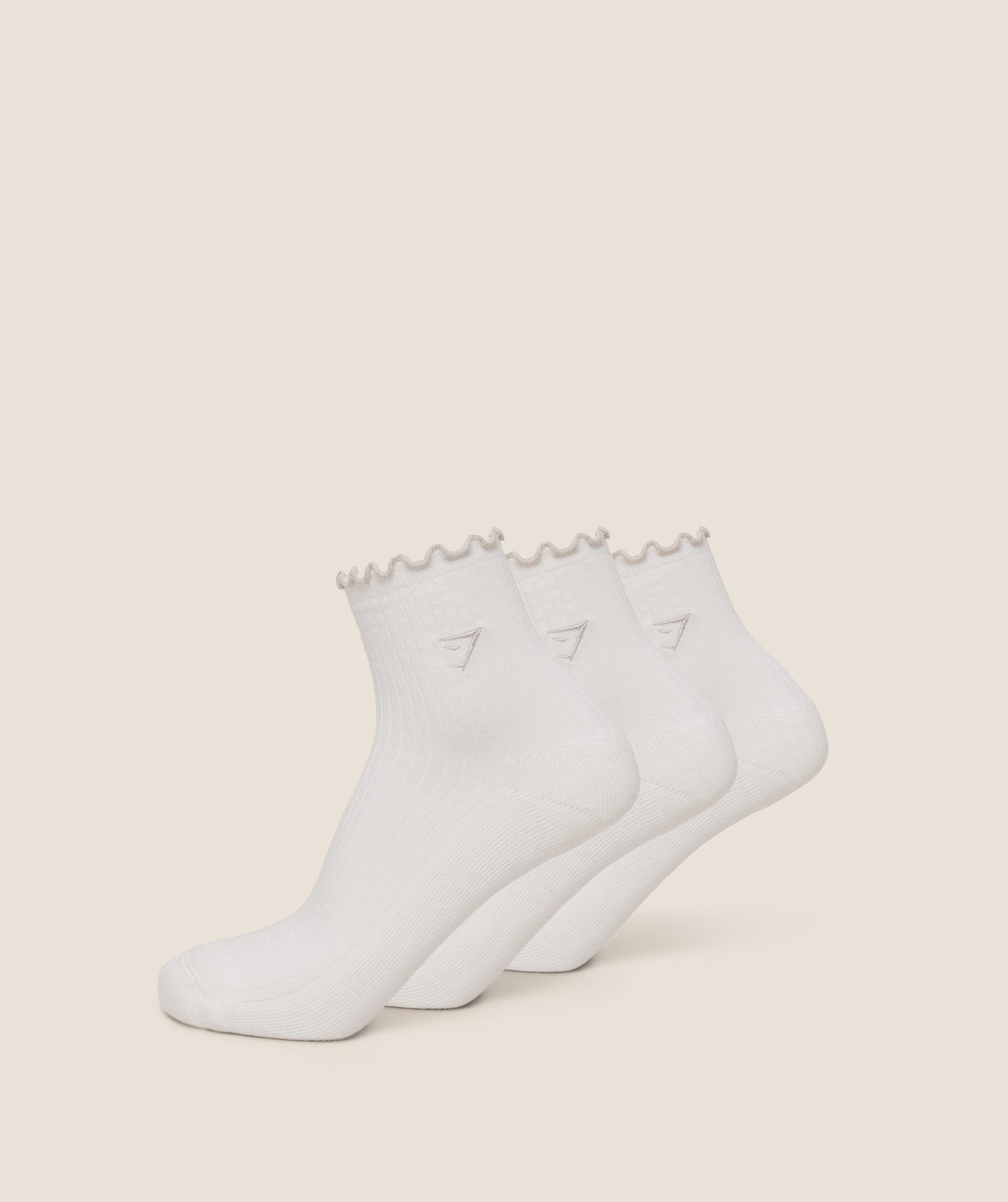 Midi Frill Socks 3pk - GS Soft White — imagem 1