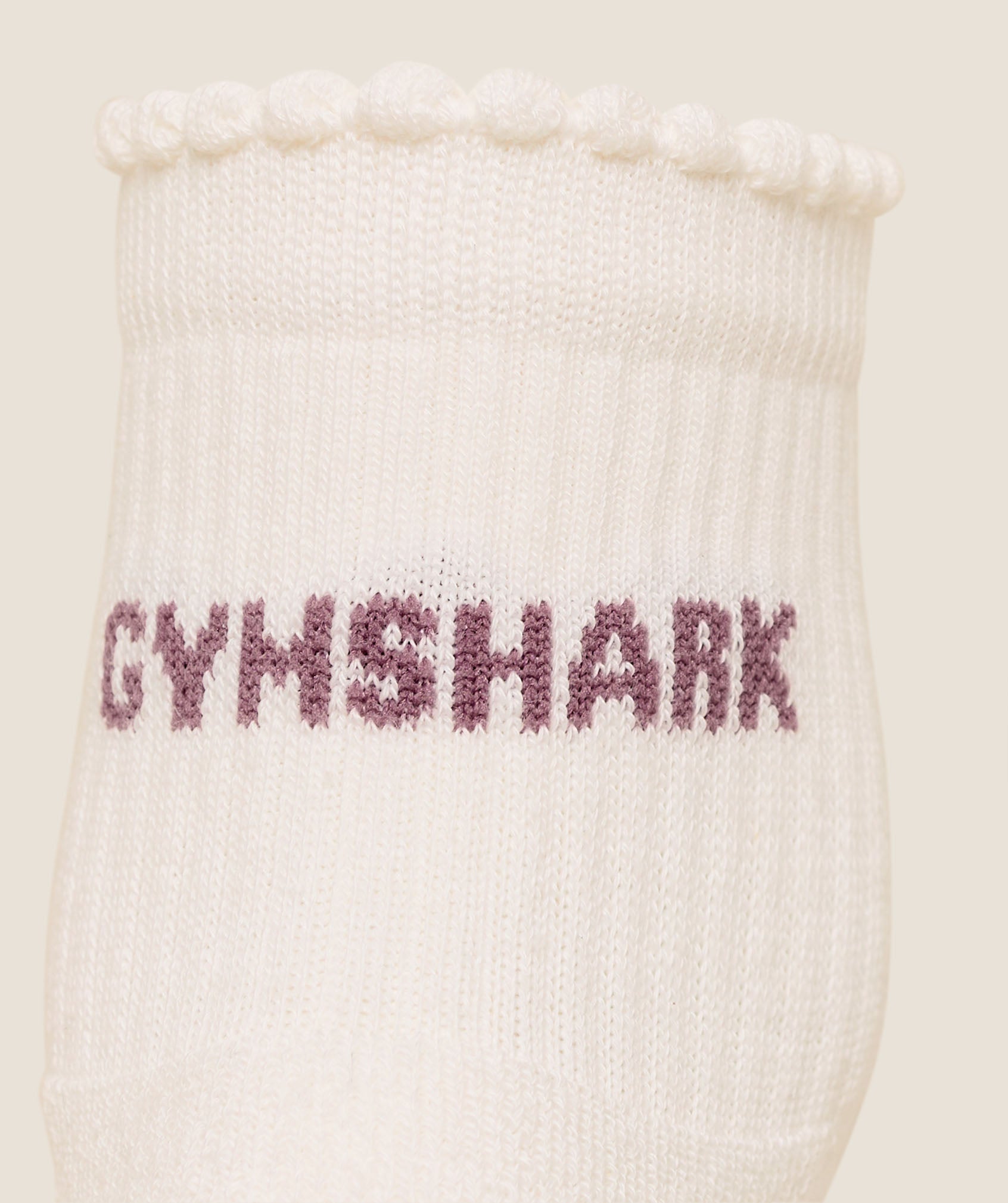 Frill Pilates Midi Sock - Soft White /  Calm Pink — imagem 4