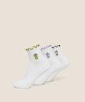 Hydration Graphic Midi Frill Socks 3pk - White — imagem 1