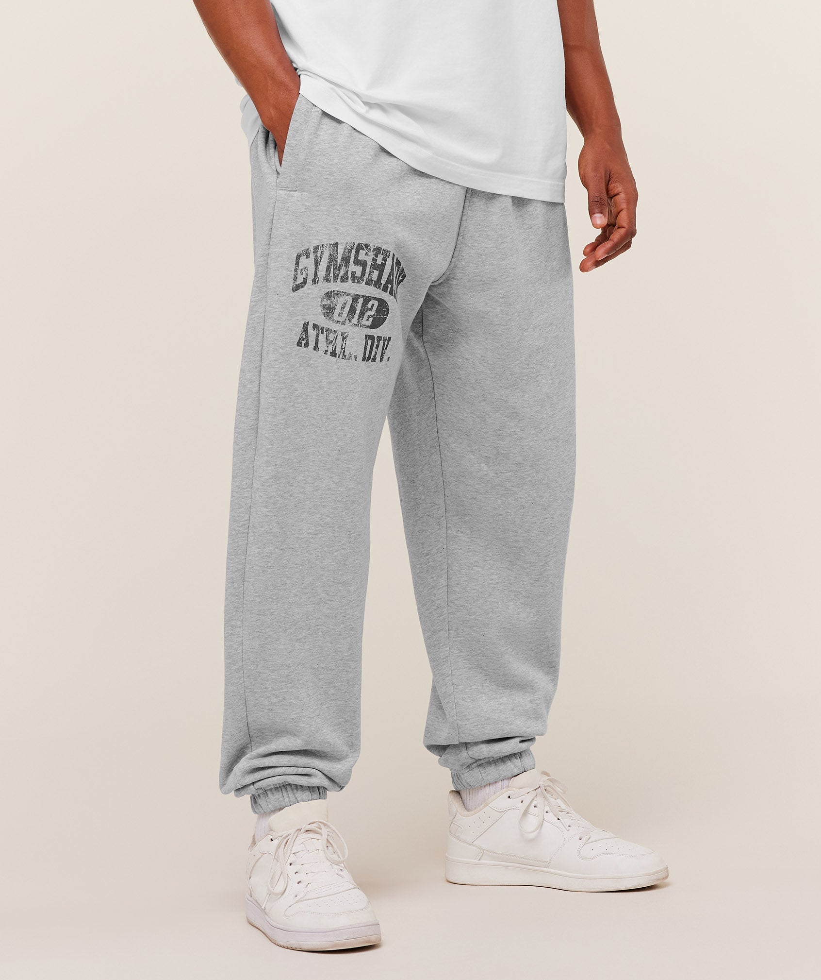 Athletic Division Graphic Joggers - Light Grey Core Marl — imagem 3