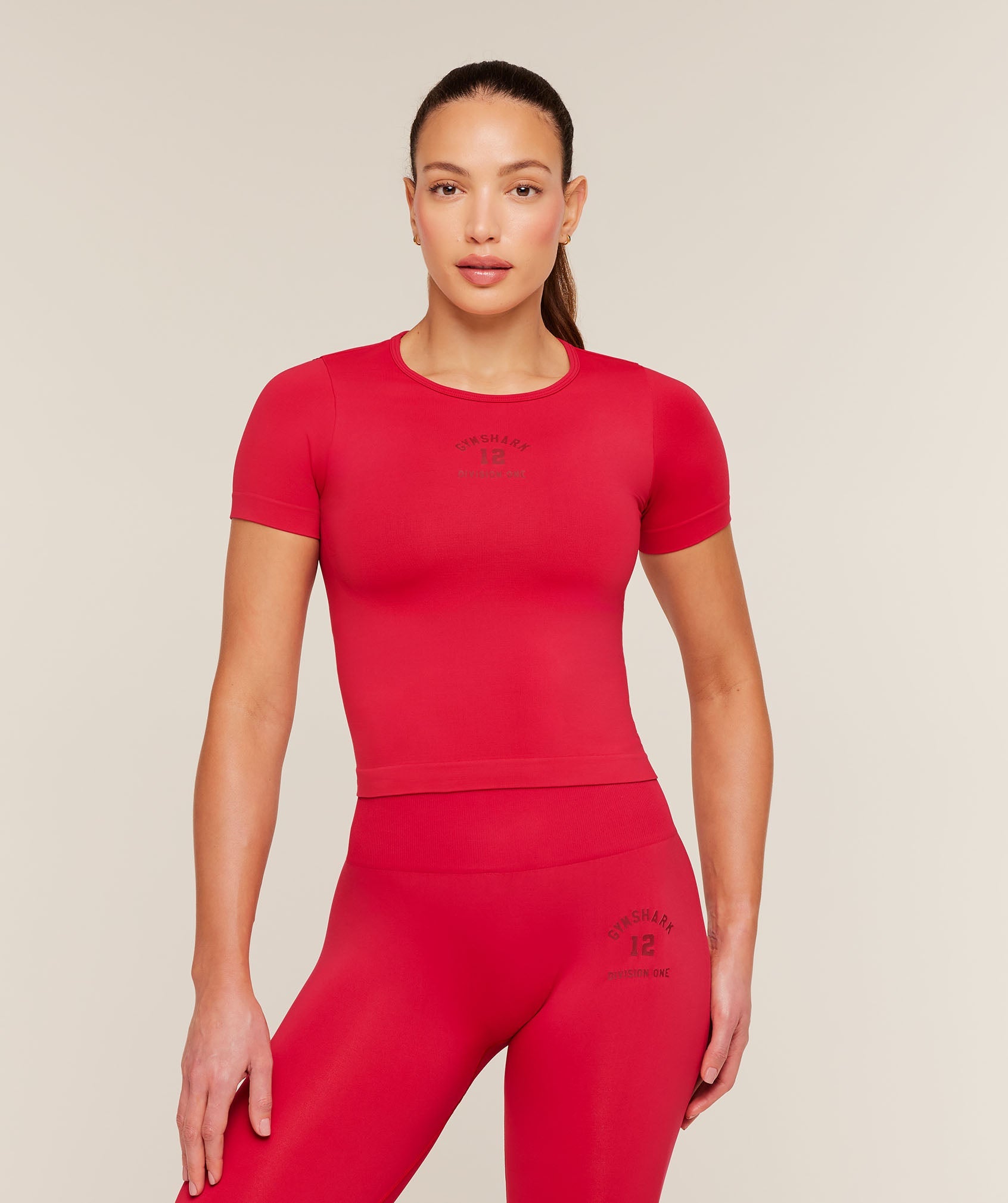 Everyday Seamless Graphic Short Sleeve Top - Conditioning Red — imagem 1
