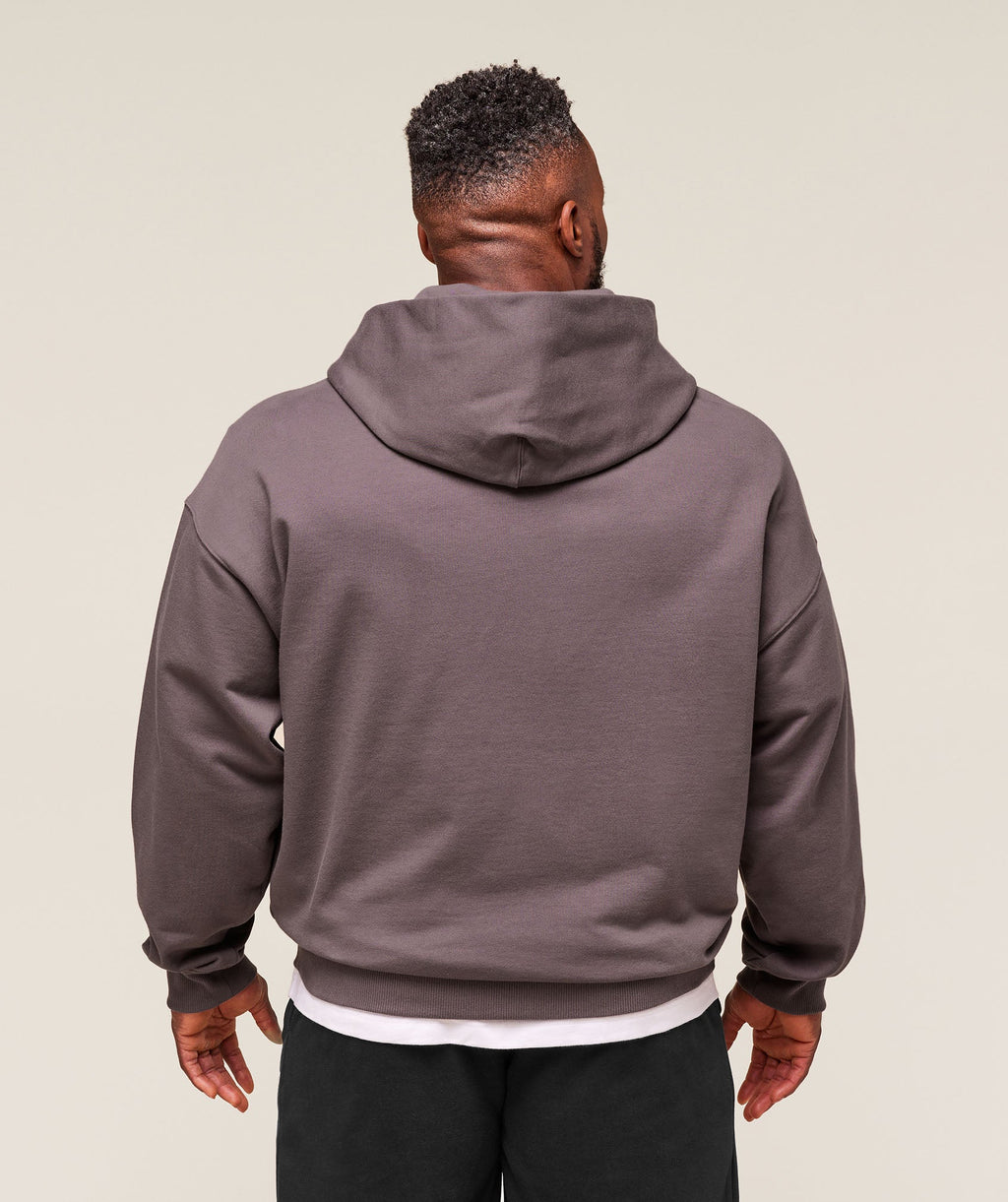 Authentic Apparel Zip Up Hoodie - Brushed Purple — imagem 5