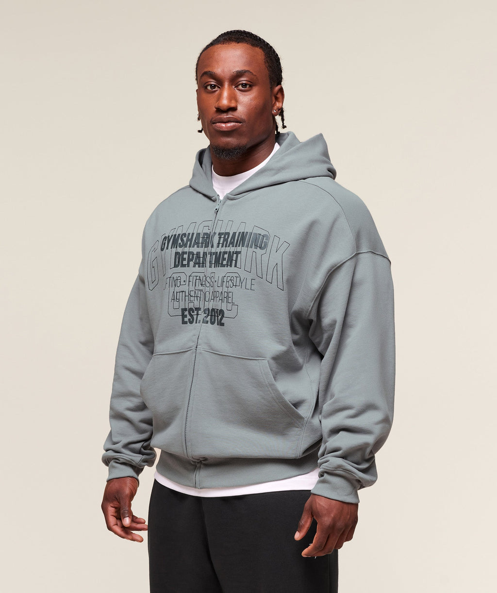 Authentic Apparel Zip Up Hoodie - Smokey Grey — imagem 3
