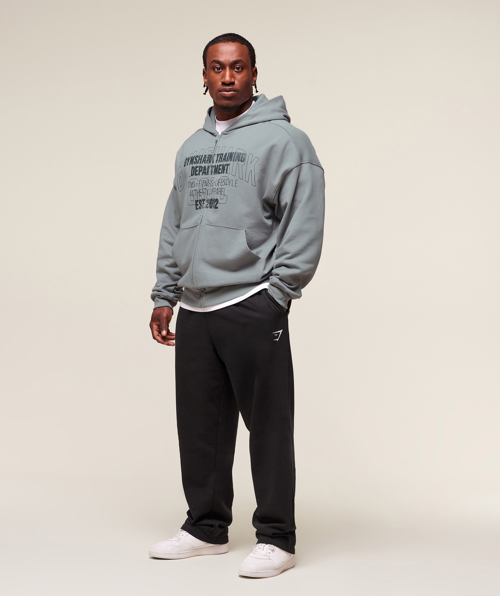 Authentic Apparel Zip Up Hoodie - Smokey Grey — imagem 5
