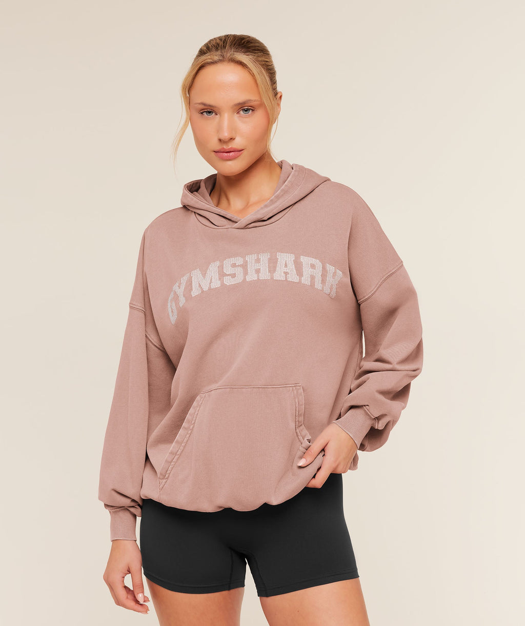 Chainstitch Graphic Hoodie - Chestnut Pink/Wash — imagem 1
